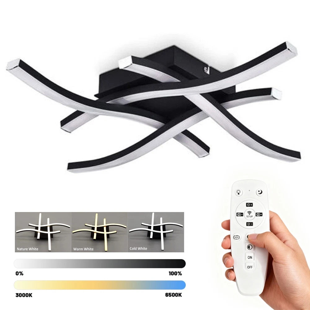 Lámpara de Techo LED Regulable con Control Remoto