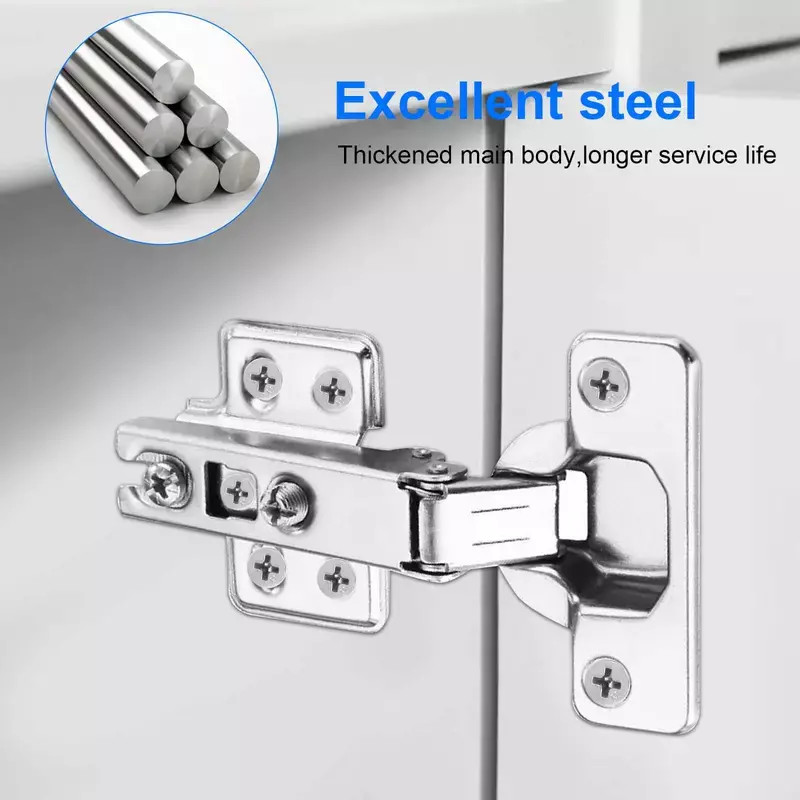 10X Full Overlay 35mm Soft Close Hinges Kitchen Cabinet Cupboard Door UK