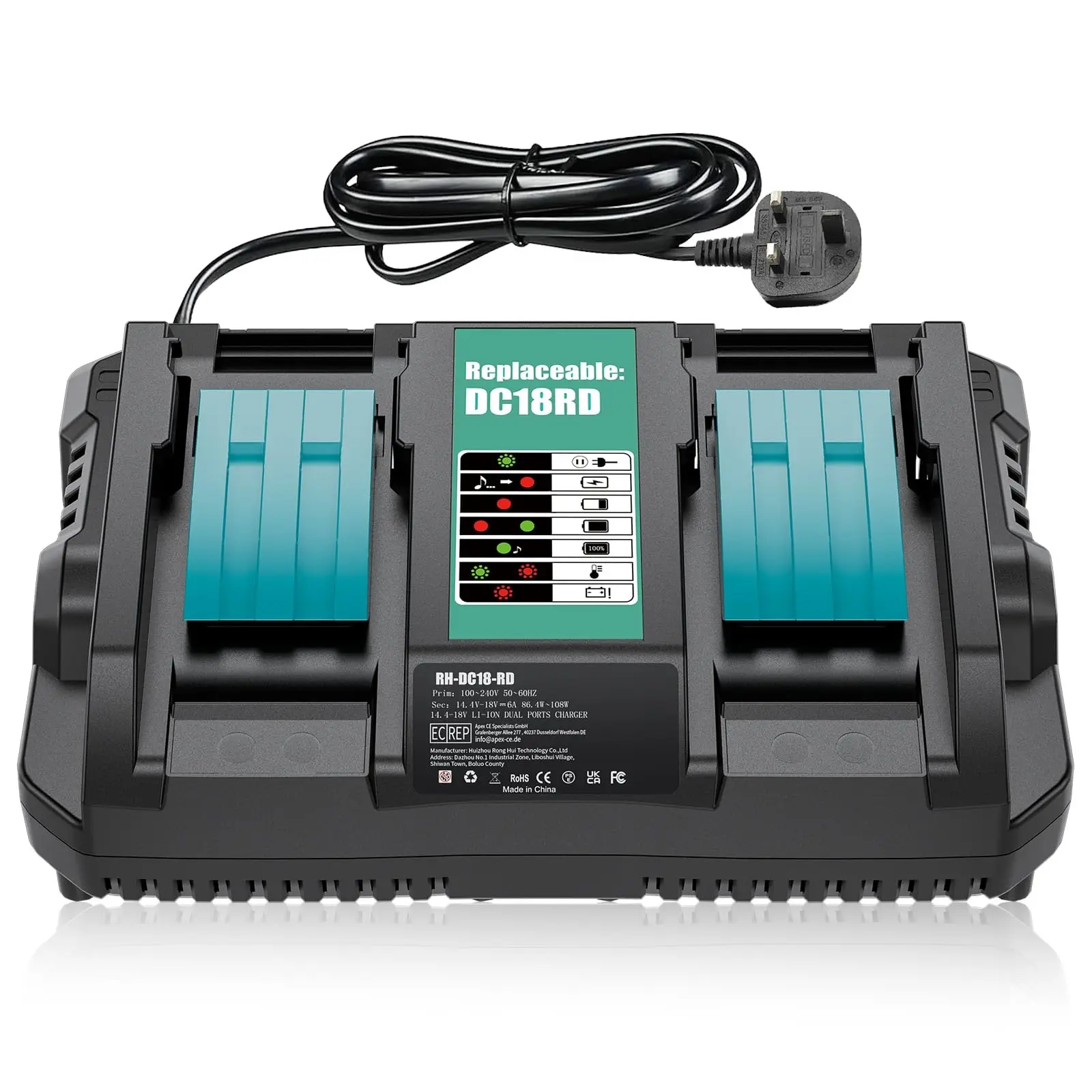 Dual Fast Charger For M Akita 18V