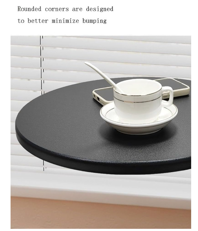 Modern C-Shaped Compact Sofa Side End Table Coffee Laptop Living Room Bedroom 5