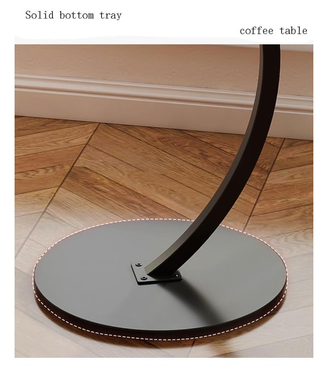 Modern C-Shaped Compact Sofa Side End Table Coffee Laptop Living Room Bedroom 2