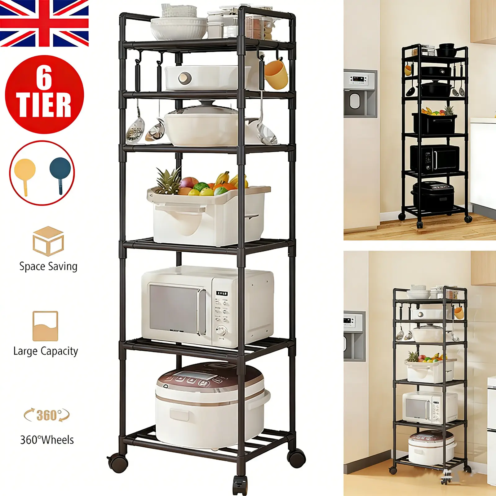 6 Tier Racking Heavy Duty Shelving Storage