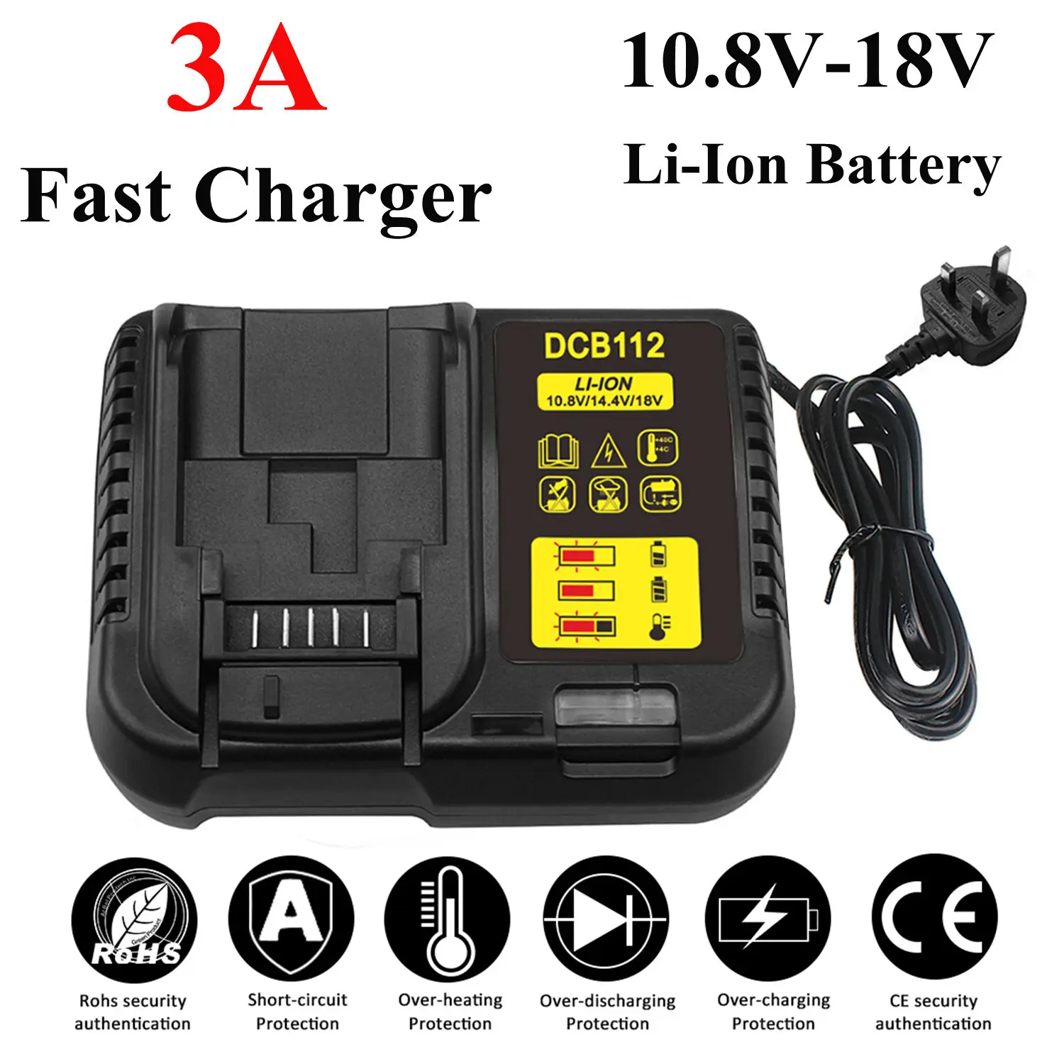 Battery Charger Replace For D Ewalt DCB112