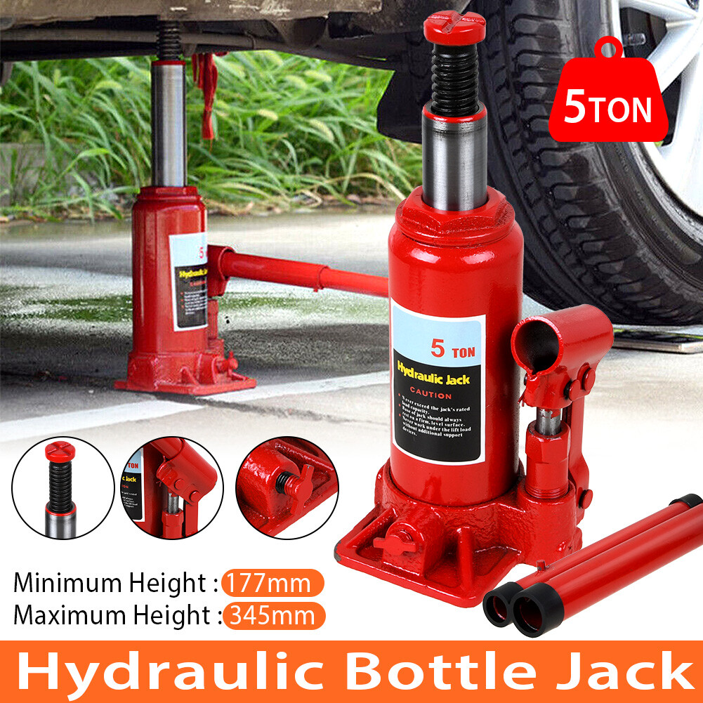 5 Ton Bottle Jack Heavy Duty Hydraulic Lifting Ram Car Van Boat Truck Caravan UK