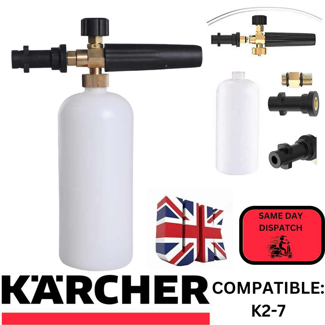 Karcher Snow Foam Lance Gun K2-K7 Cannon Car Pressure Washer Washing Bottle 1L