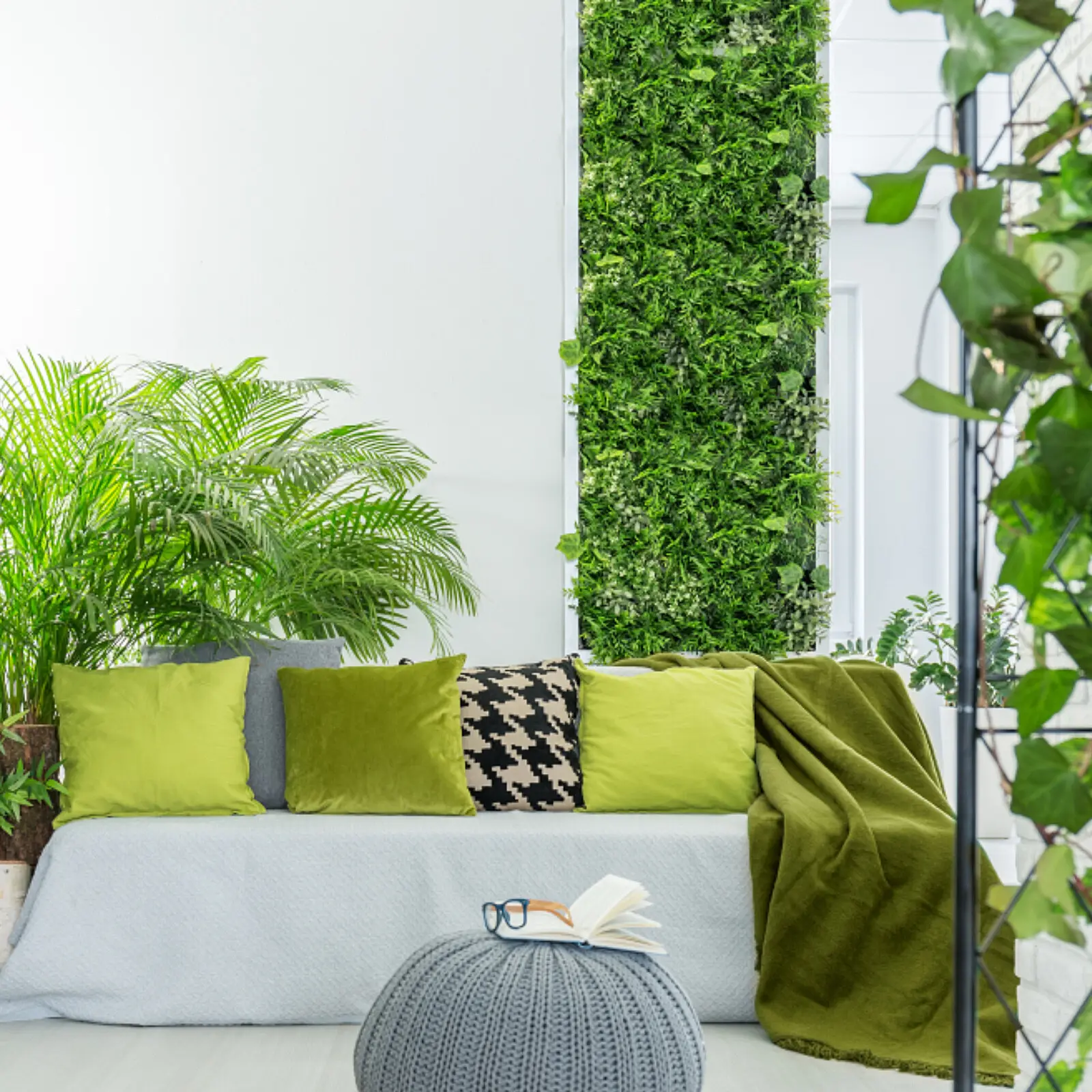 4x Artificial Plant Flower 60x40cm Wall Panels