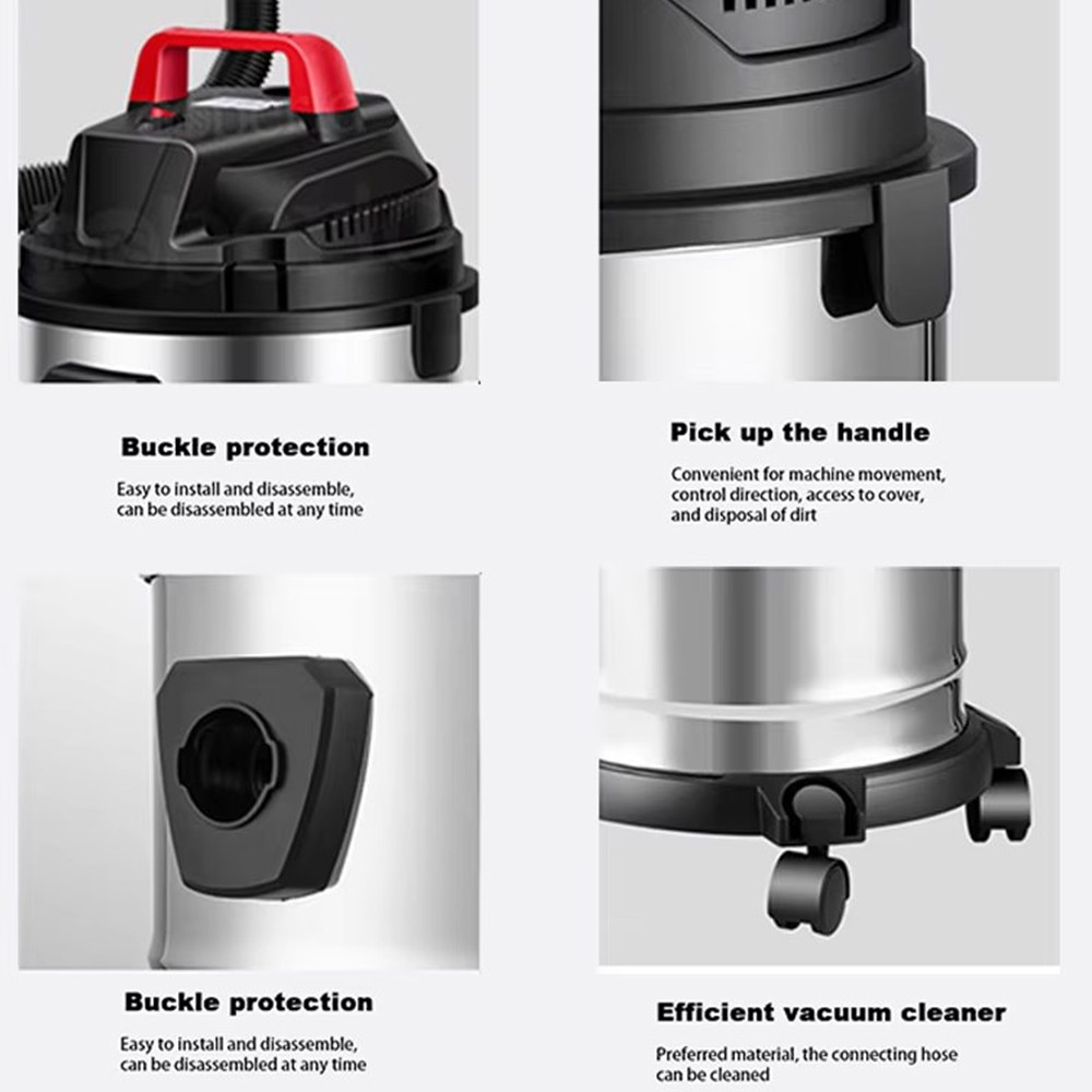 2000W Vacuum Cleaner Wet And Dry Bagless 20L Cylinder Powerful Compact Cleaning — image 6