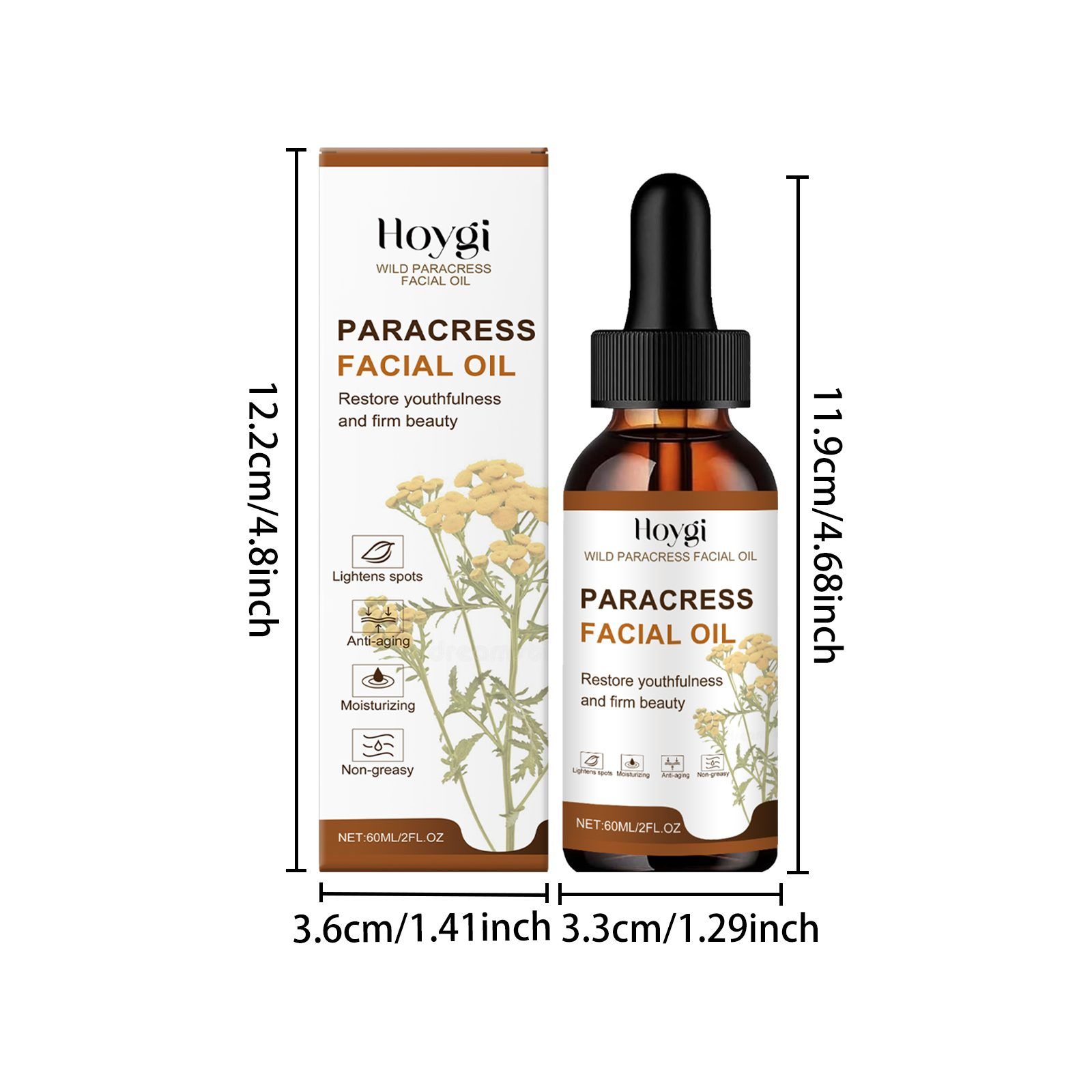HOYGI Paracress Facial Care Oil, 60 ml image 4