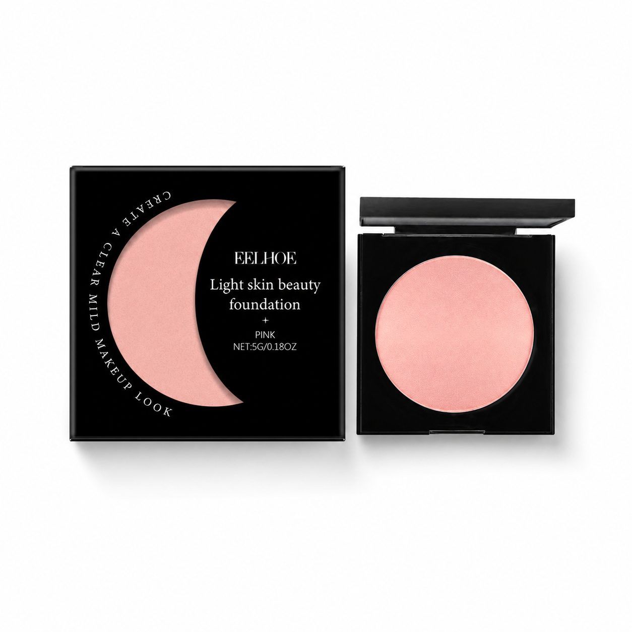 EELHOE Moisturizing Concealer Foundation Cream, Pink, 5 g