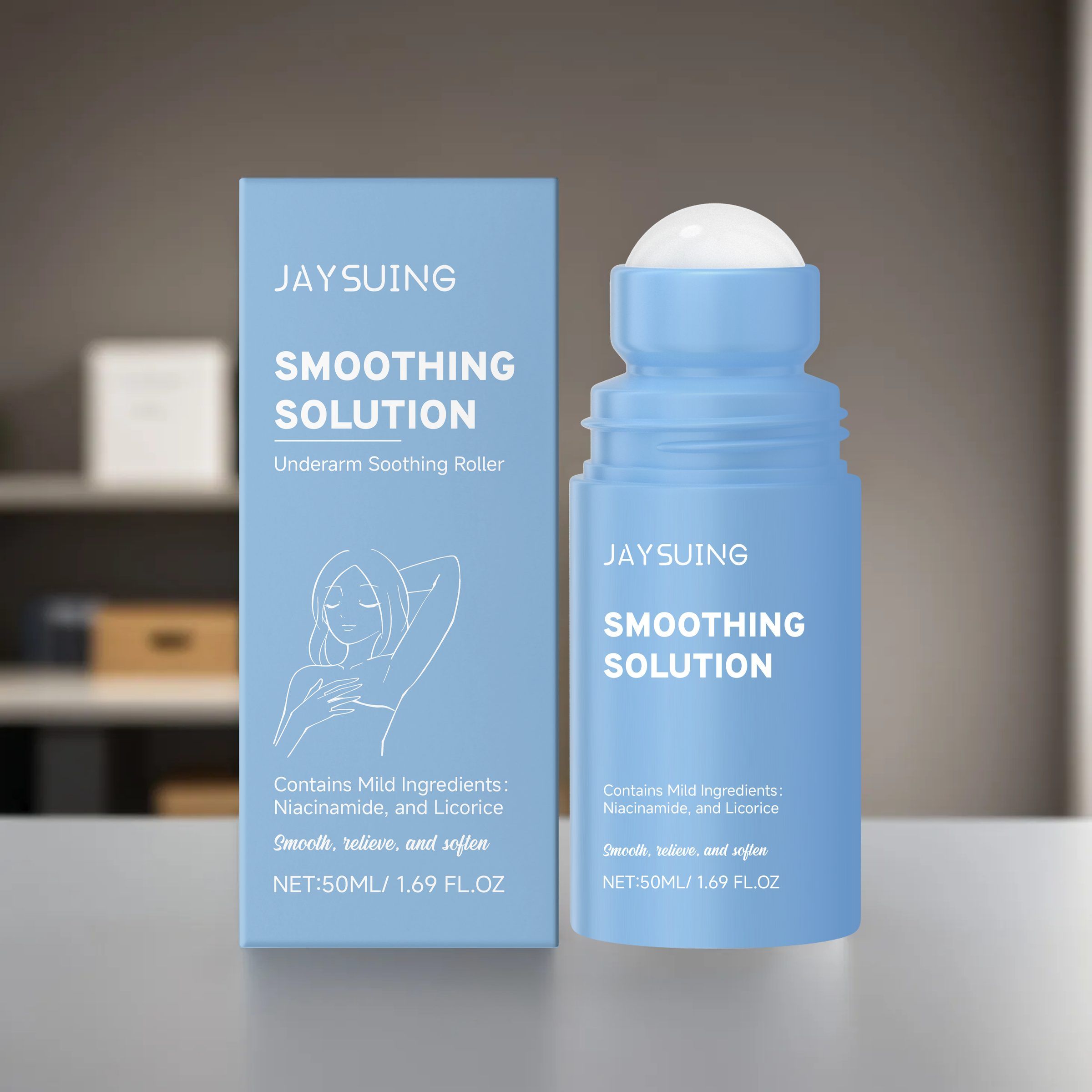 JAYSUING Underarm Post-Shave Roll-On, 50 ml