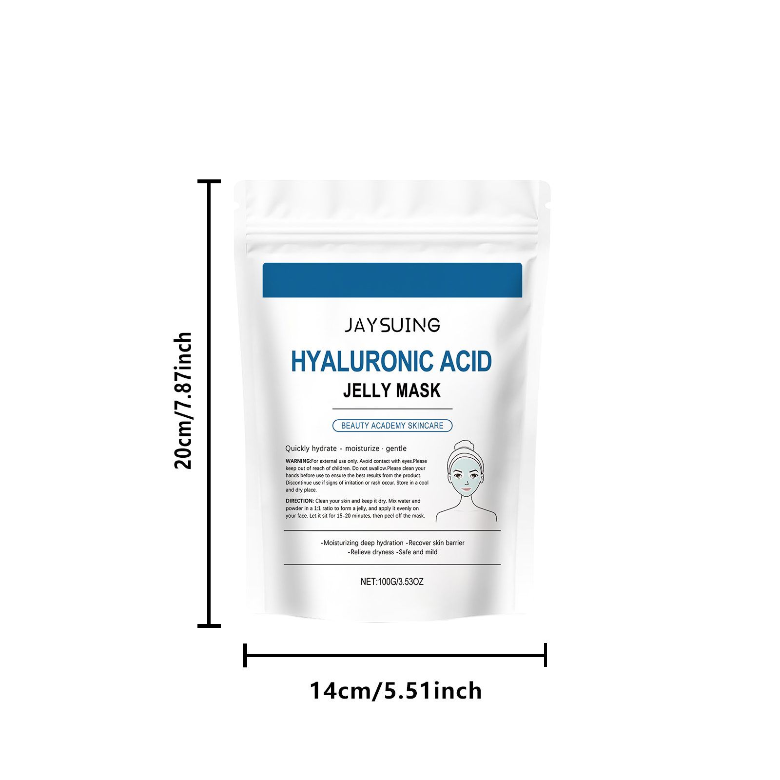 JAYSUING Hyaluronic Moisturizing Face Mask, 100 g