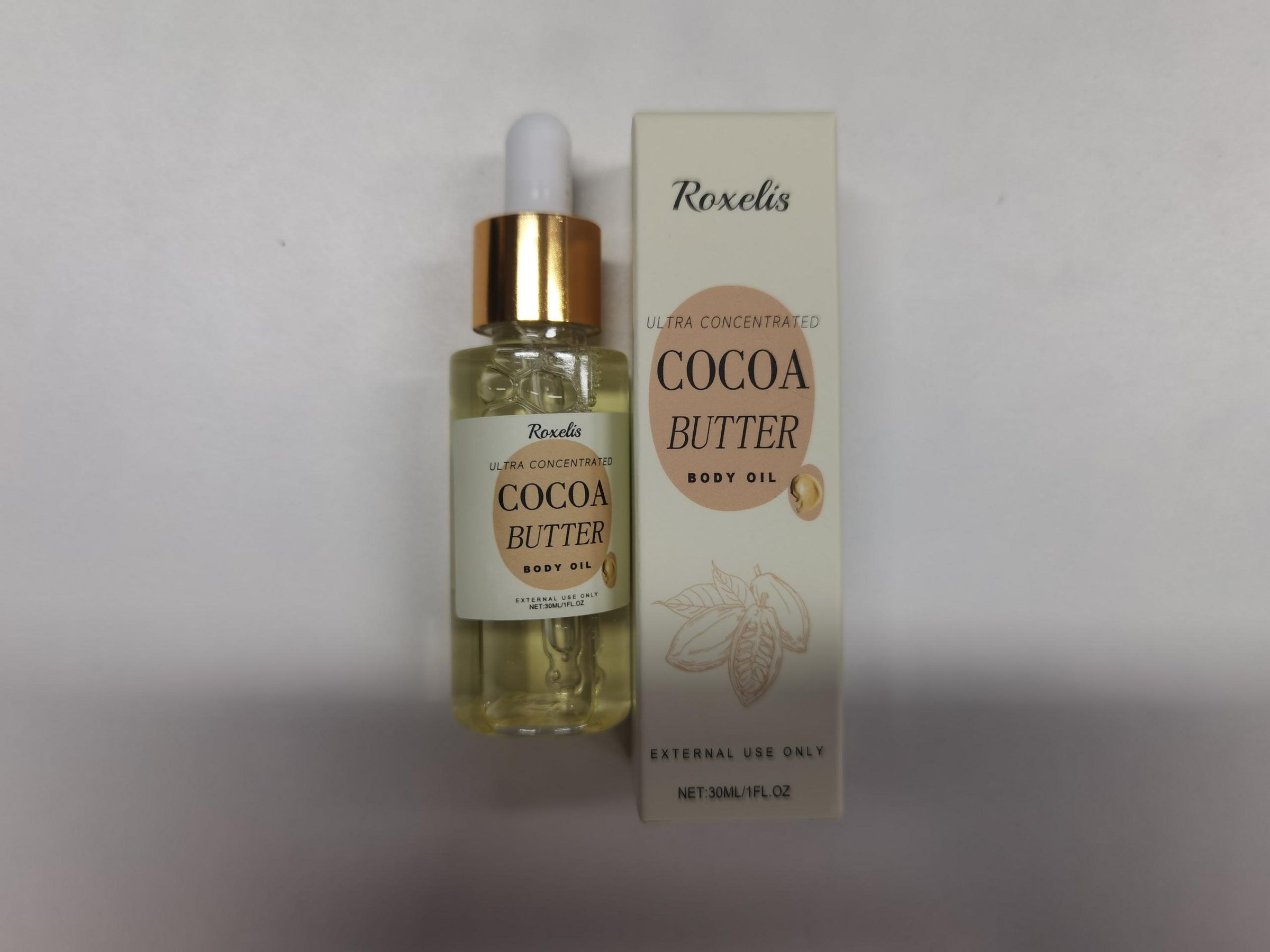 ROXELIS Cocoa Butter Scent Body Oil, 30 ml