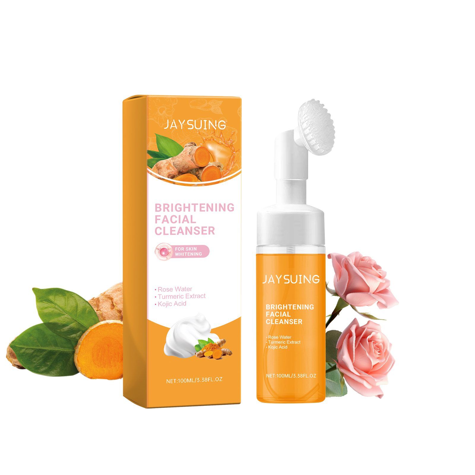 JAYSUING Turmeric Facial Cleansing Mousse, 100 ml image 2