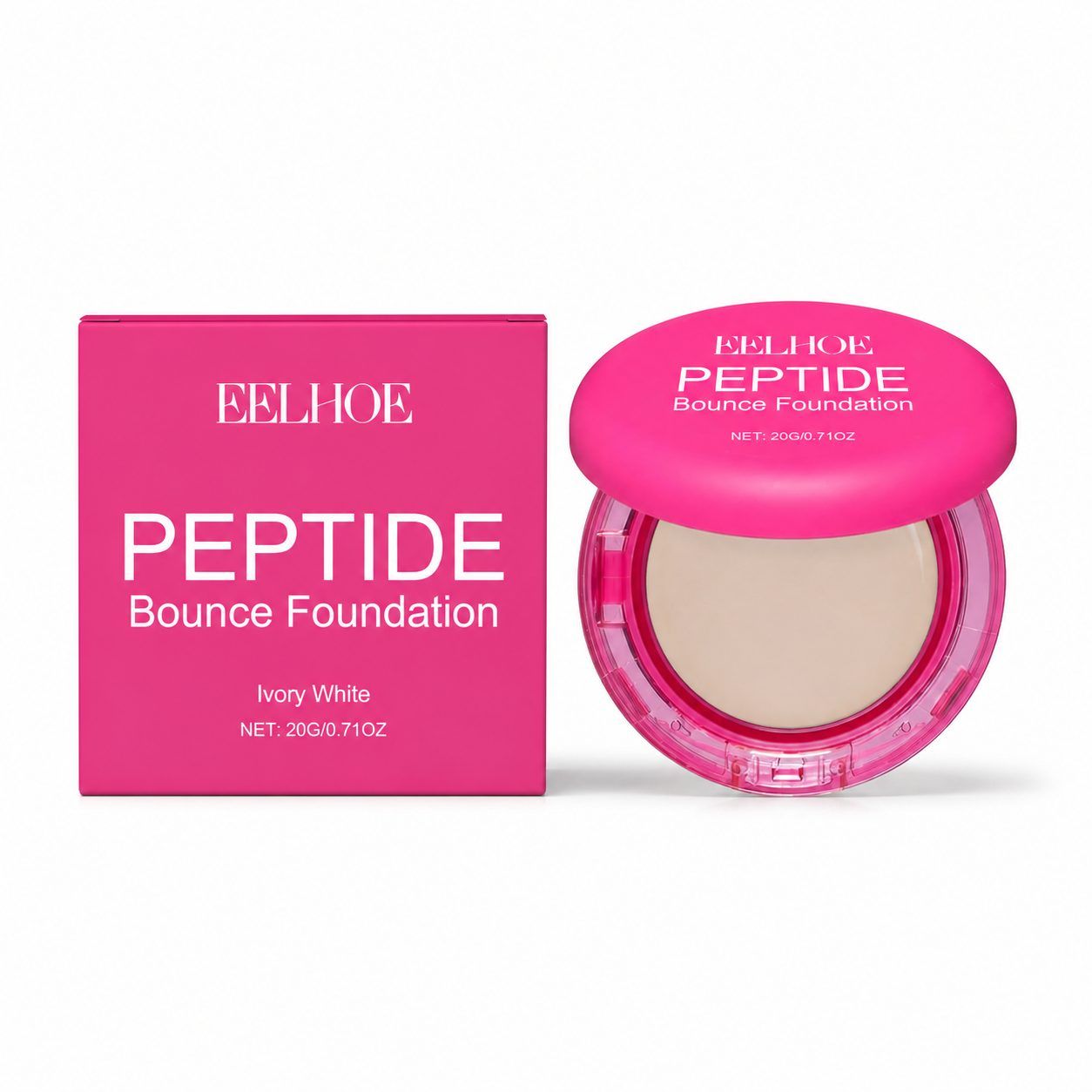 EELHOE Moisturizing Concealer Foundation Cream, Ivory, 20 g