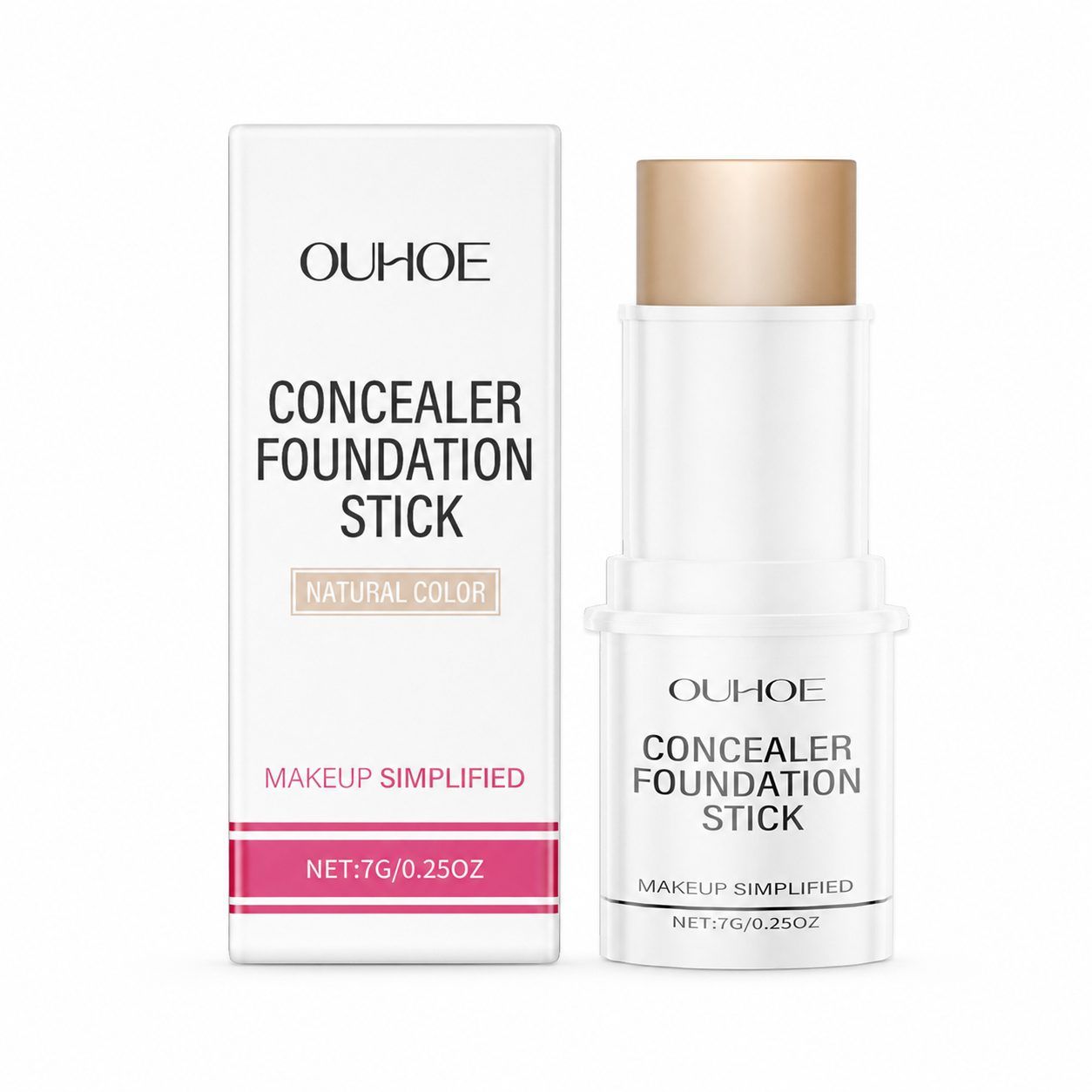 OUHOE Concealer Foundation Stick, Natural, 7 g