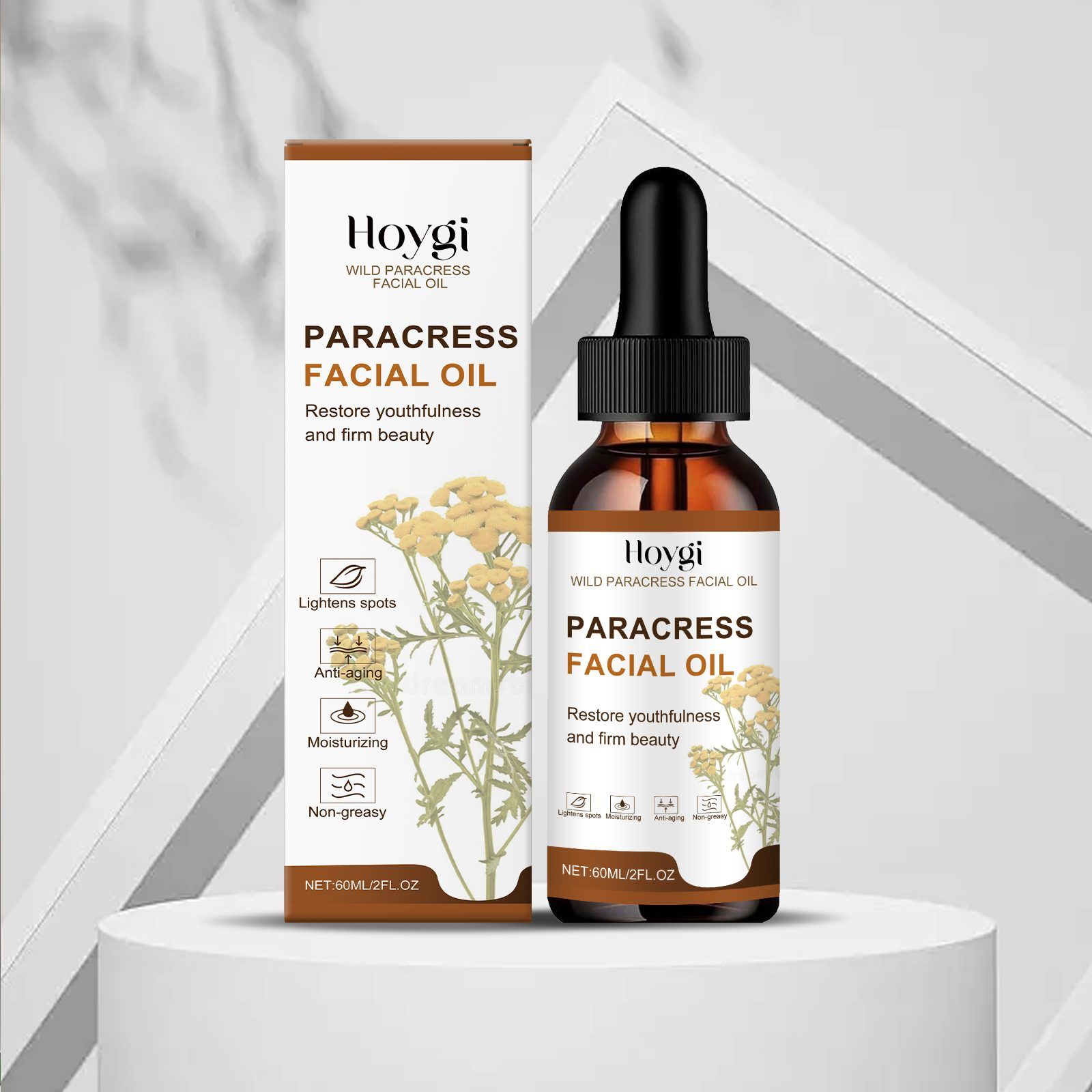 HOYGI Paracress Facial Care Oil, 60 ml image 3
