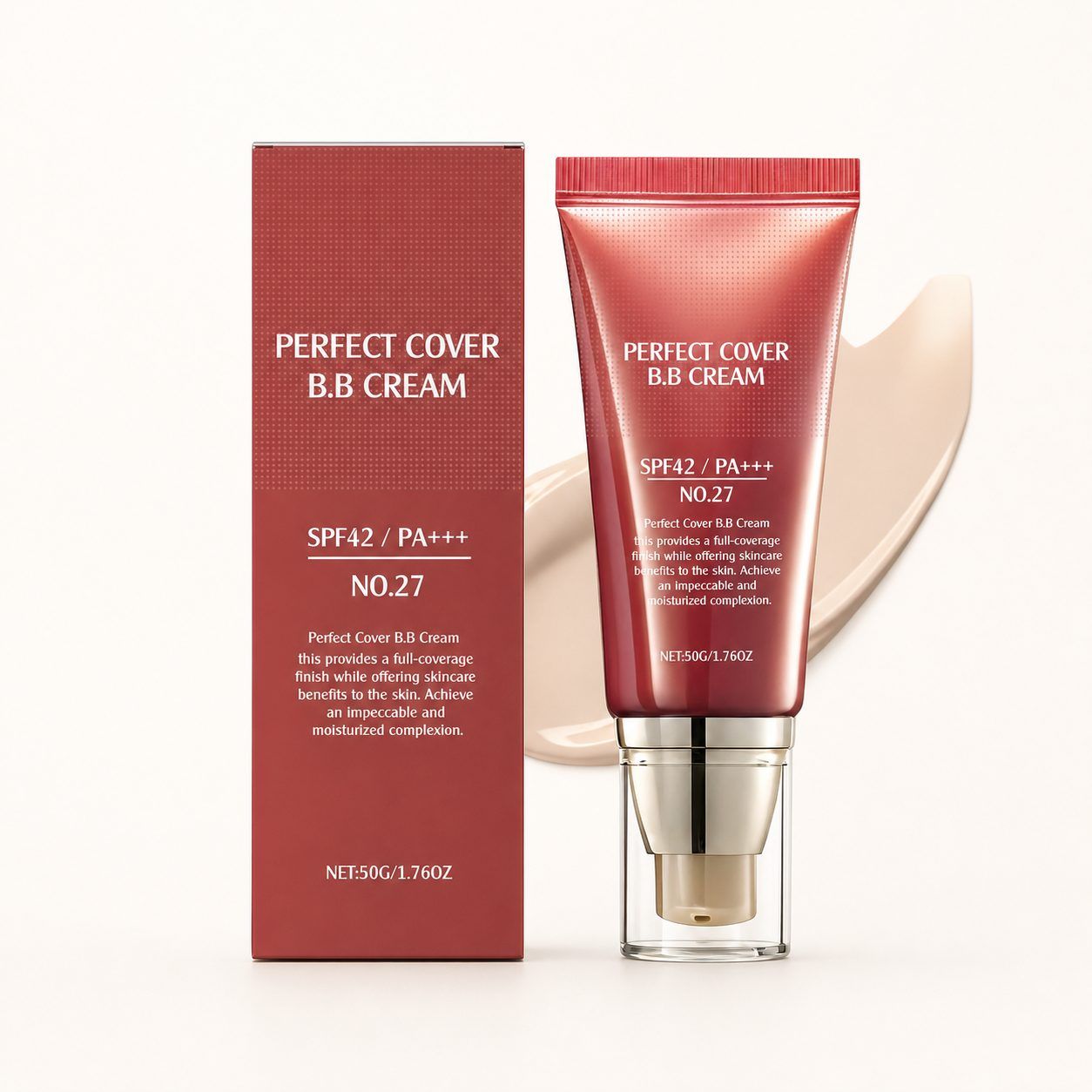 AMZ Soft-Finish Concealing BB Cream, Light, 50 g