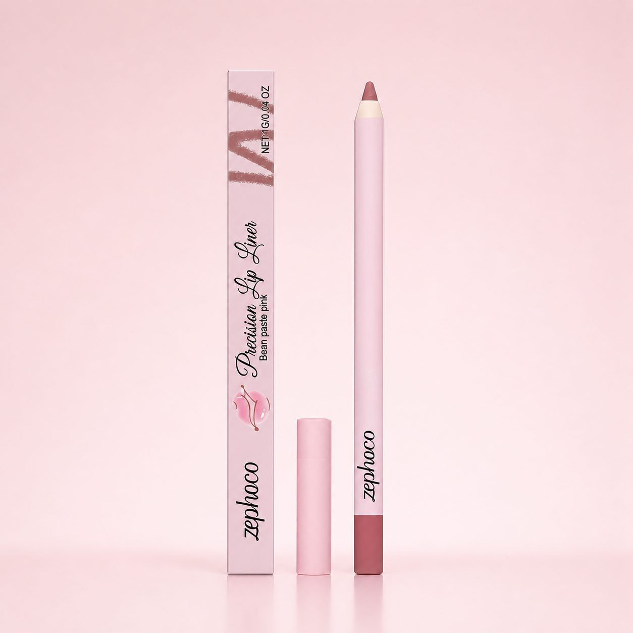 zephoco Lip Liner Pencil, Dusty Rose, 1 g