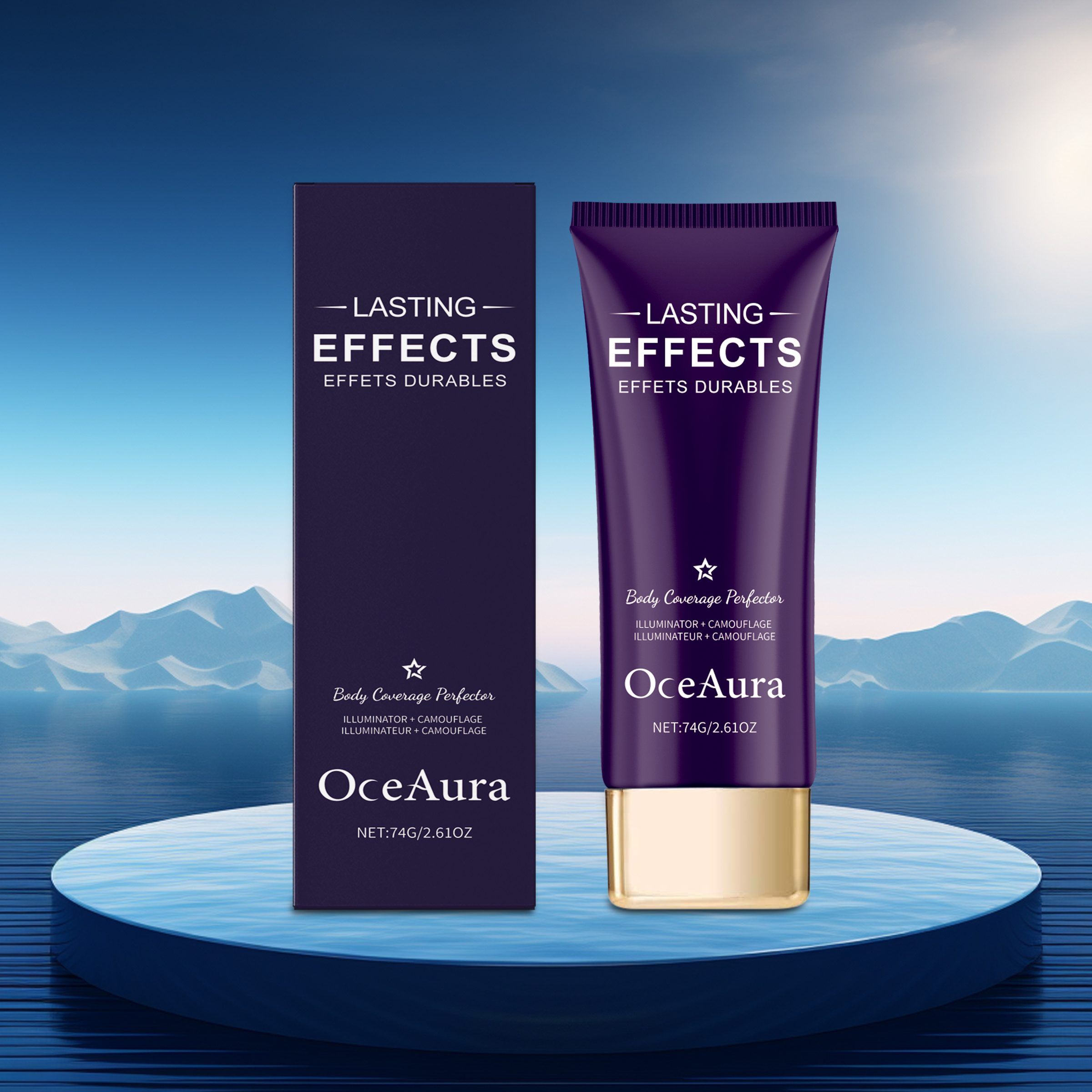 OCEAURA Body Concealer Cream, Ivory, 74 g