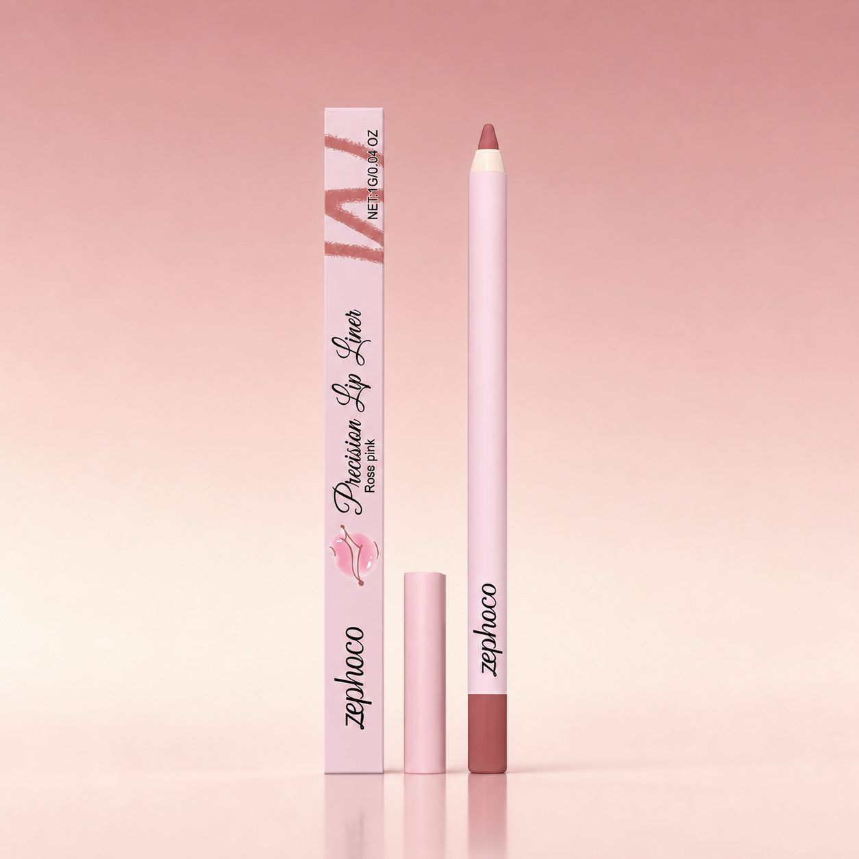 zephoco Lip Liner Pencil, Rose, 1 g