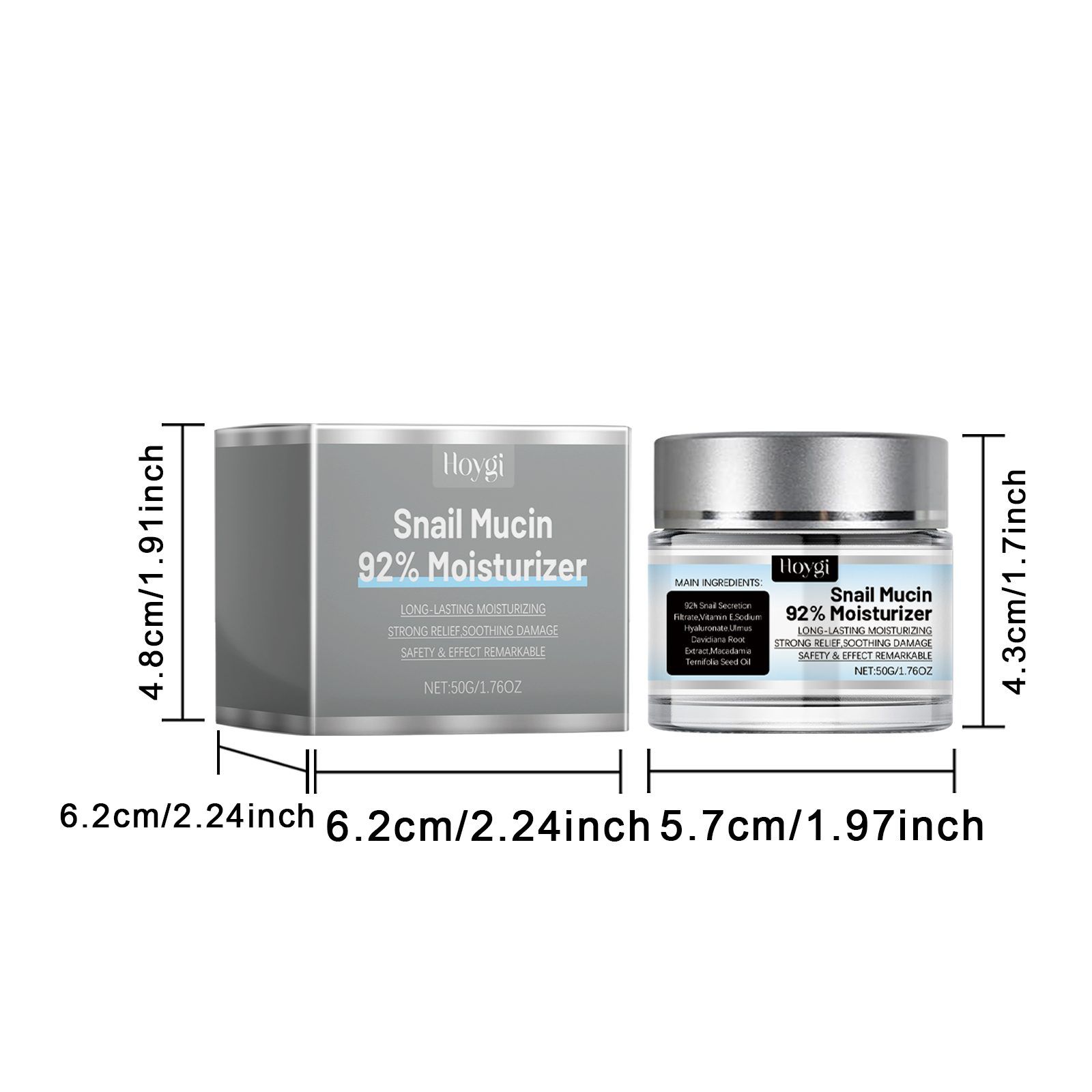 HOYGI Snail Face Moisture Cream, 50 g image 3
