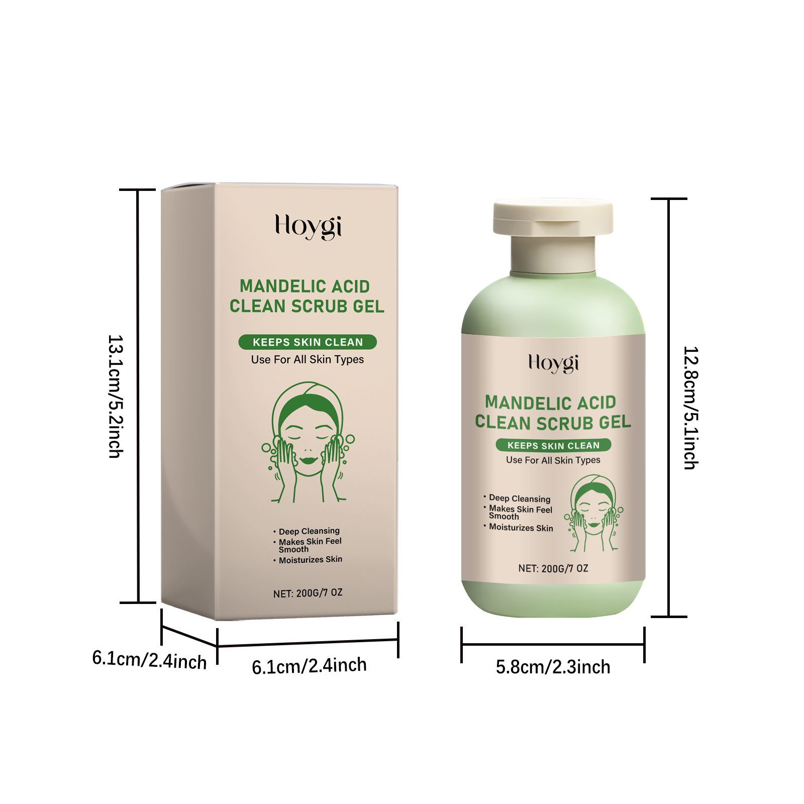 HOYGI Body Exfoliating Gel, 200 g image 3