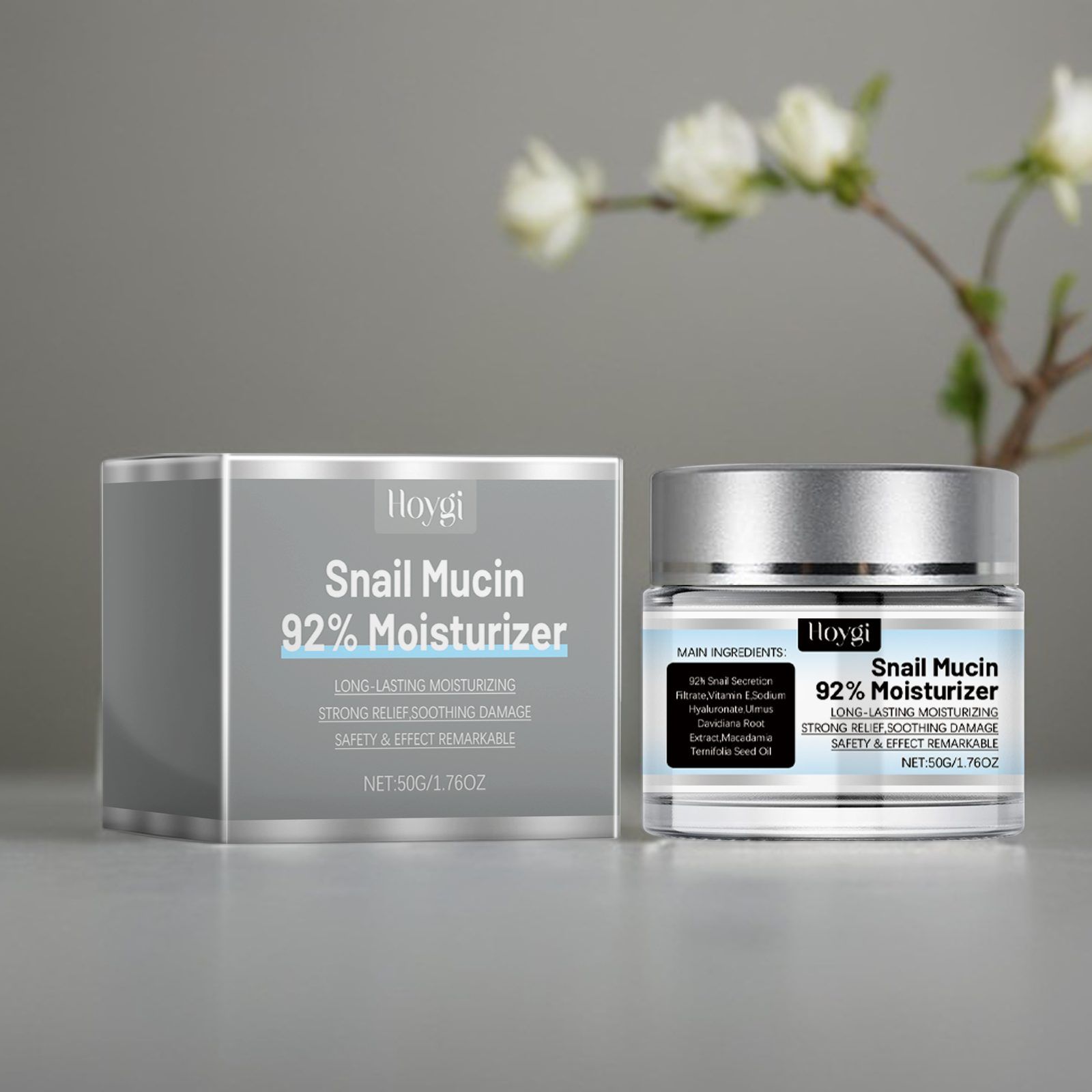 HOYGI Snail Face Moisture Cream, 50 g image 2