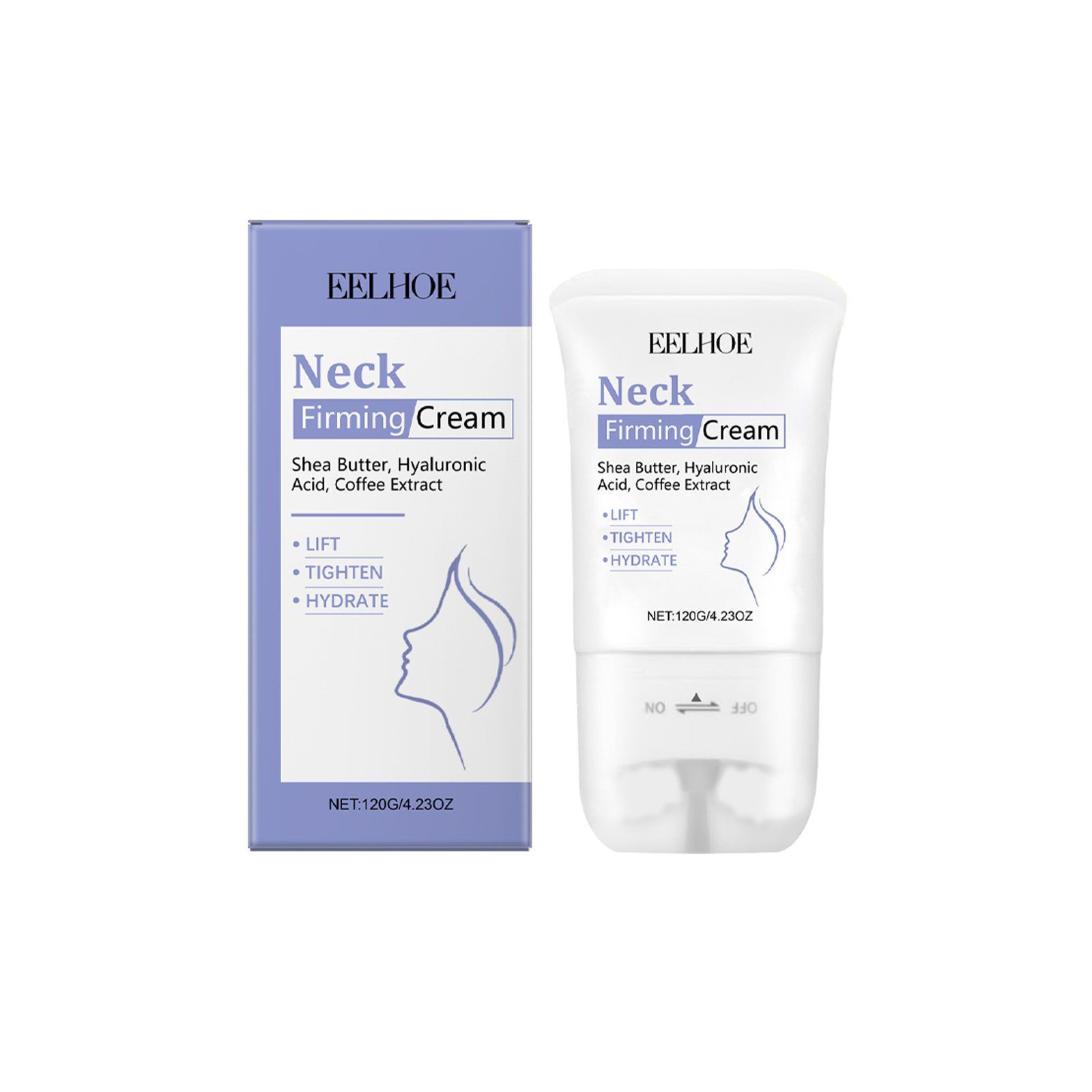 EELHOE Neck Moisture Cream with Roller, 120 g