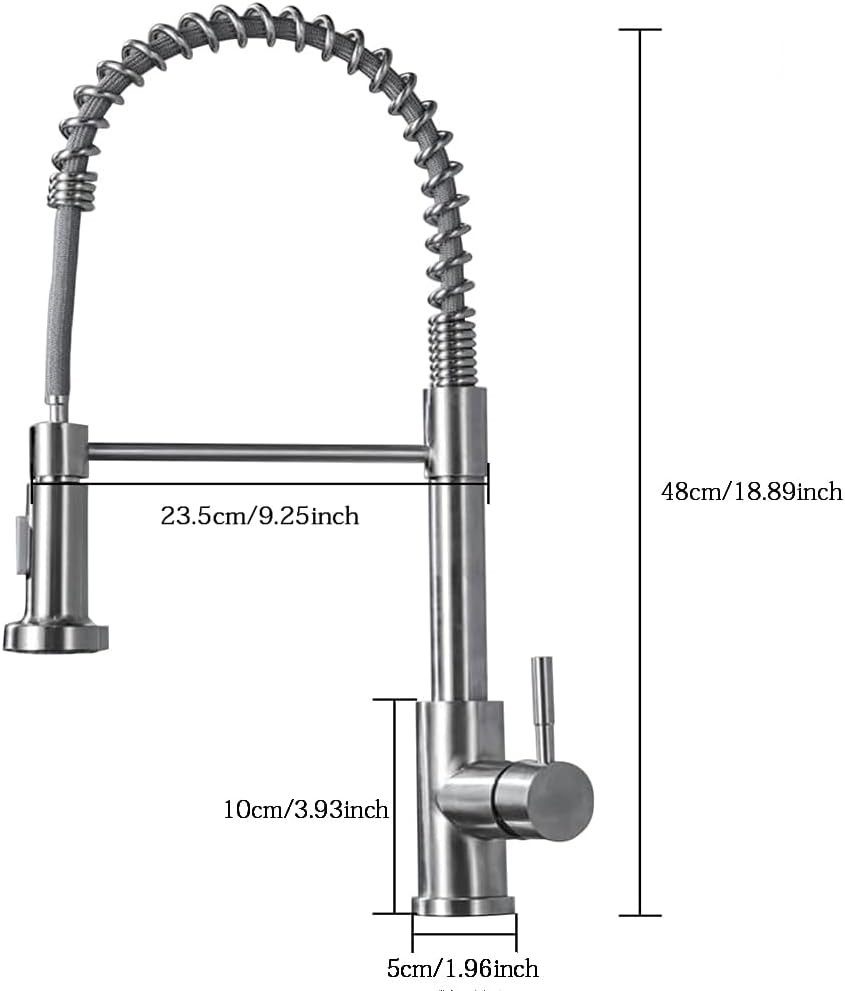 Modern Monobloc Pull Out Kitchen Mixer Tap Dual Spout Spray Single Lever — image 4