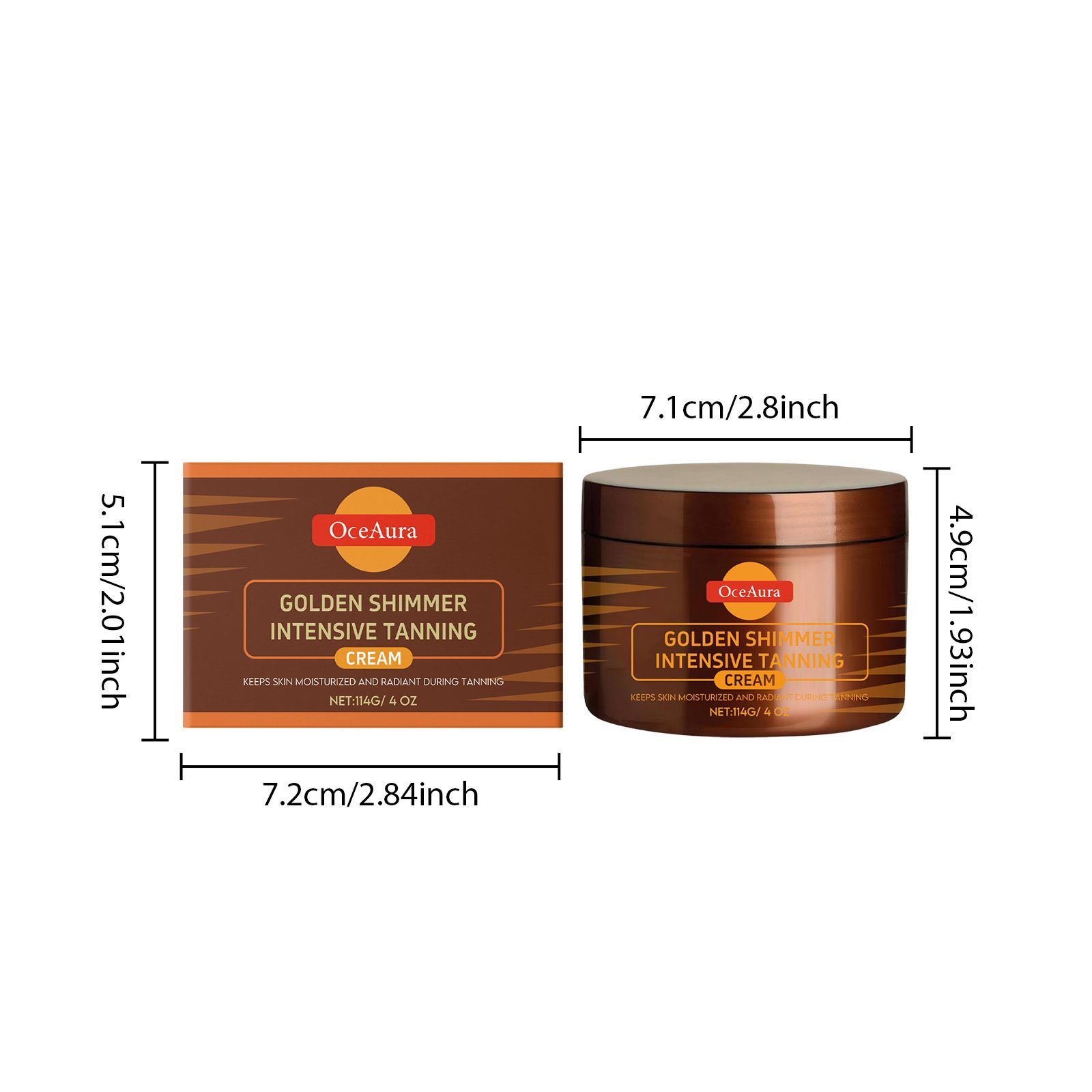 OCEAURA Shimmer Body Makeup Cream, 114 g image 3