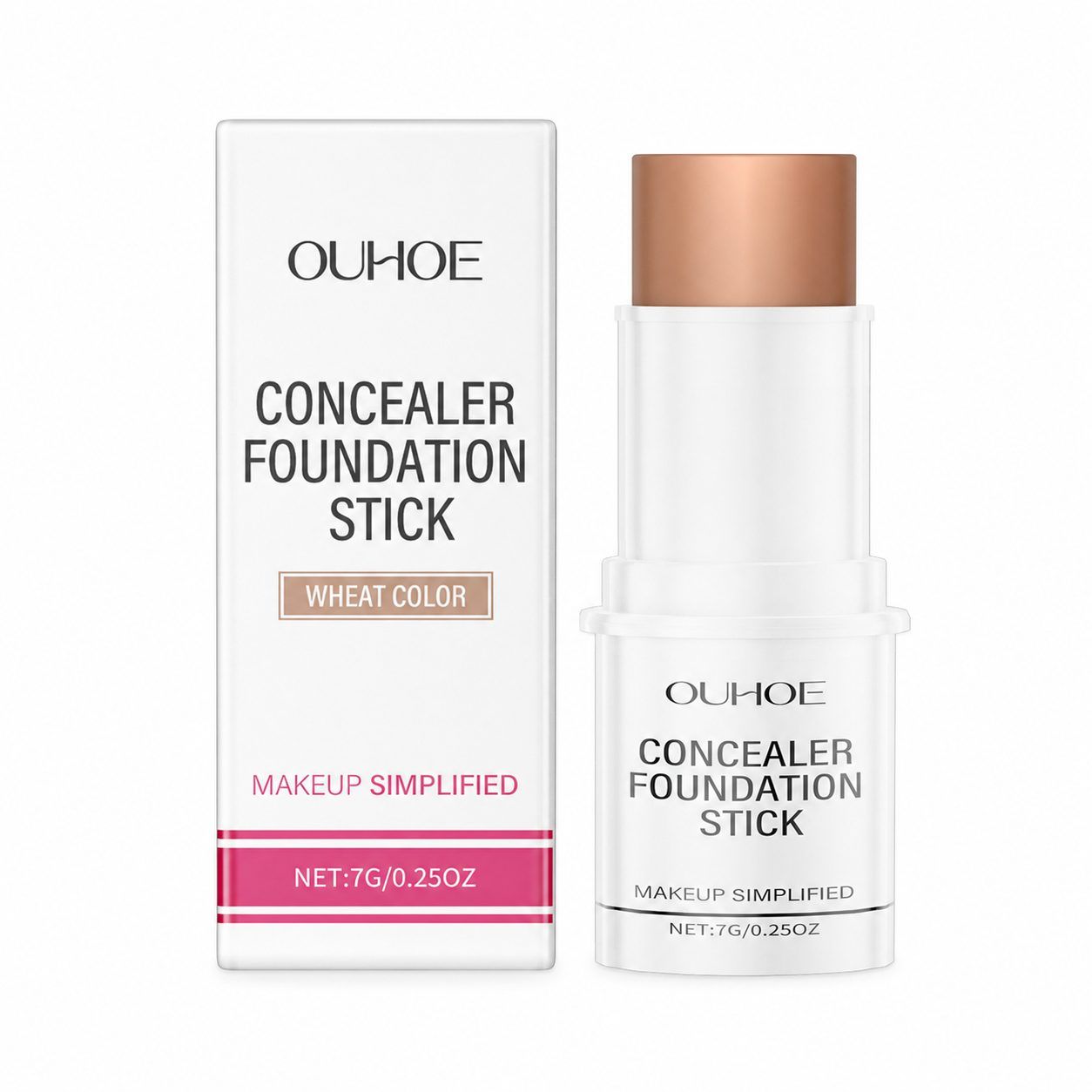 OUHOE Concealer Foundation Stick, Wheat, 7 g