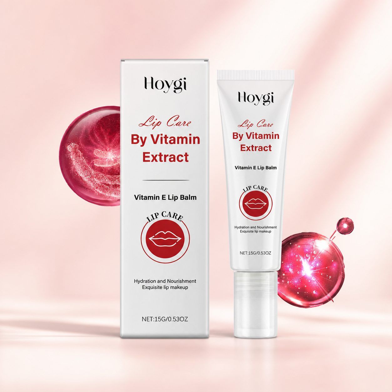 HOYGI Vitamin E Lip Moisture Balm, 15 g