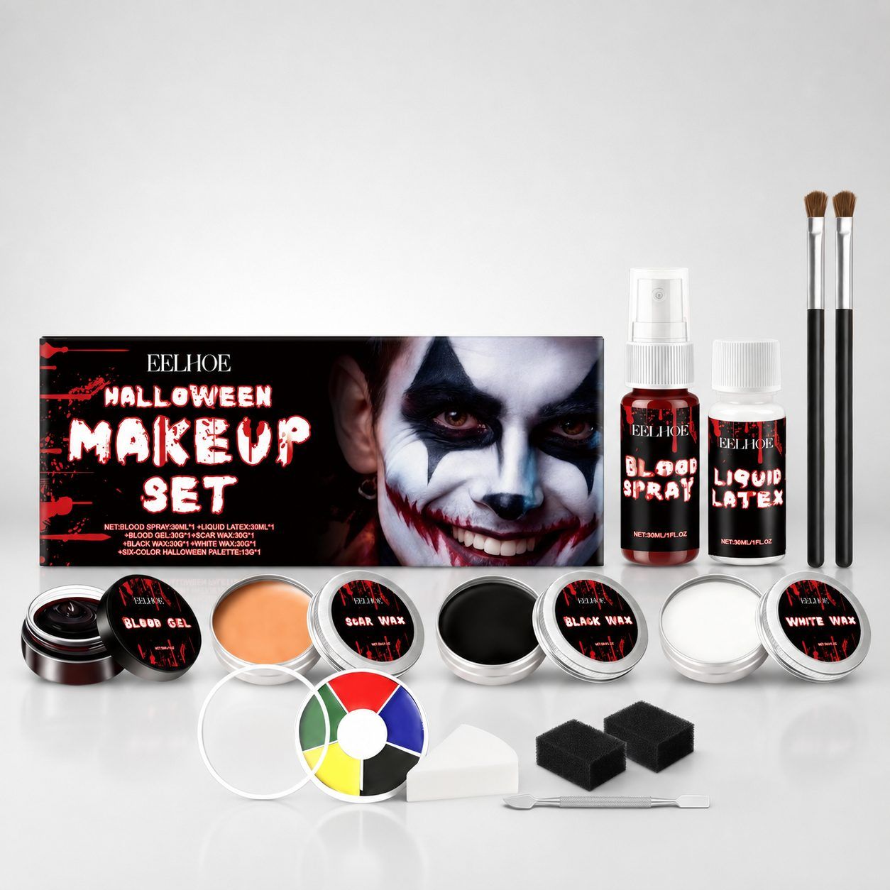 EELHOE Halloween Special Effects Makeup Set, 1 Set
