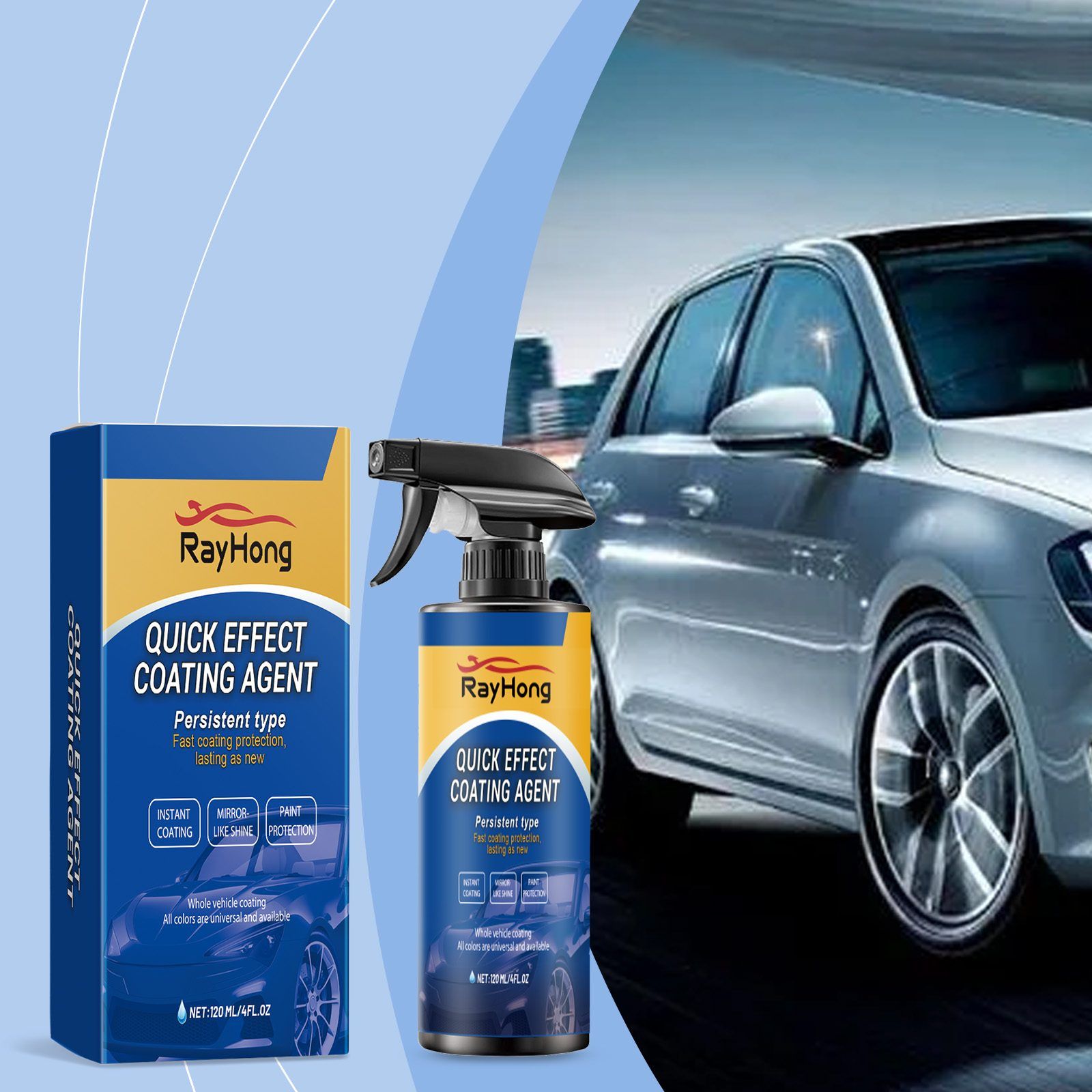 RAYHONG Automotive Coating Spray, 120 ml / 1 Bottle image 6