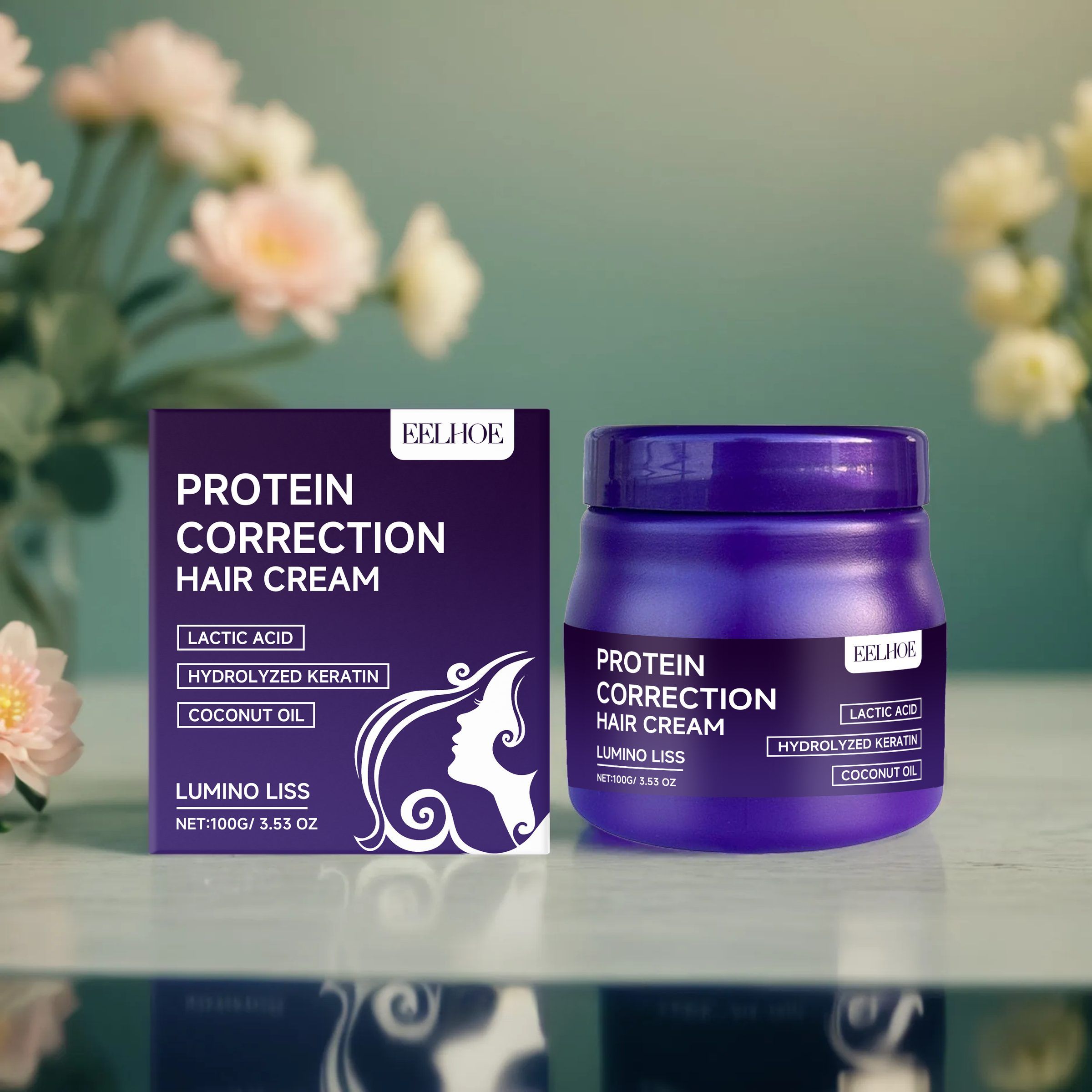 EELHOE Protein Smoothing Hair Cream, 100 g image 2