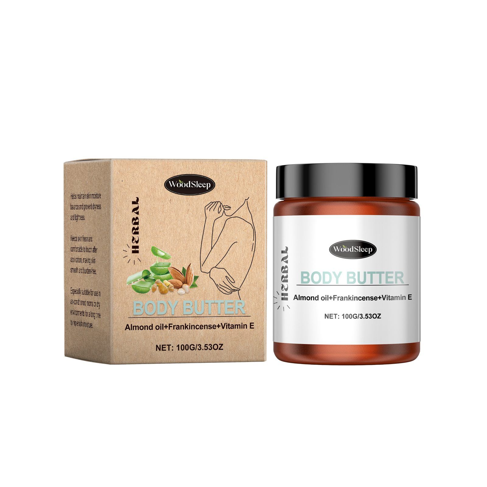 WOODSLEEP Body Butter, 100 g