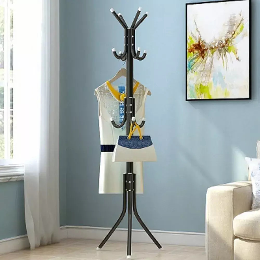 Coat Stand Coat-Hat-Jacket-Umbrella Floor Standing Rack Clothes Hanger Hooks