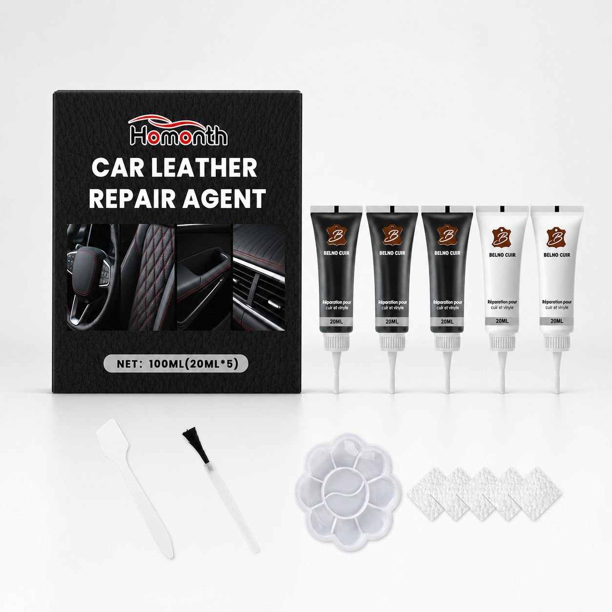 HOMONTH Automotive Leather Care Kit, 1 Kit