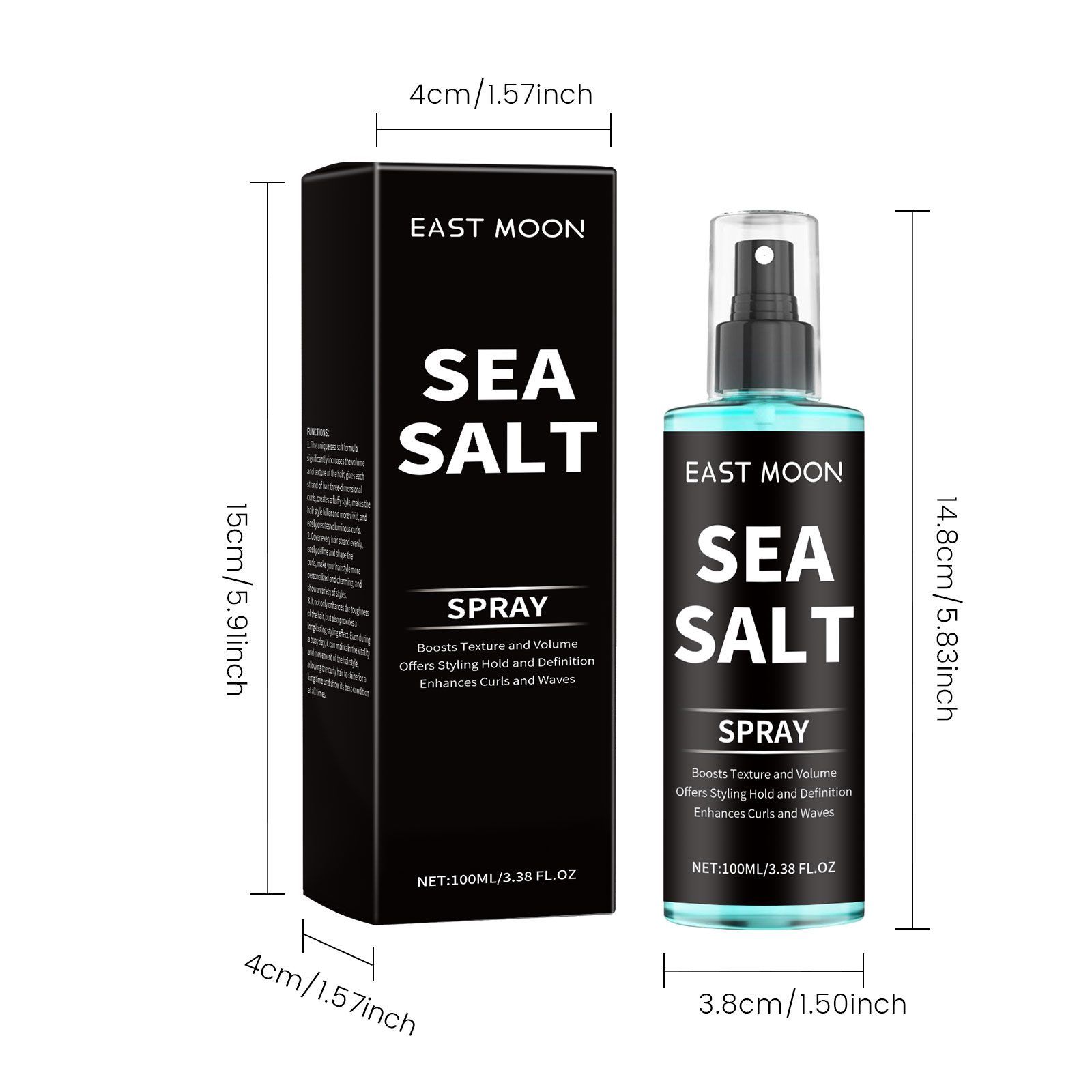 EAST MOON Sea Salt Curl Styling Spray, 100 ml image 4