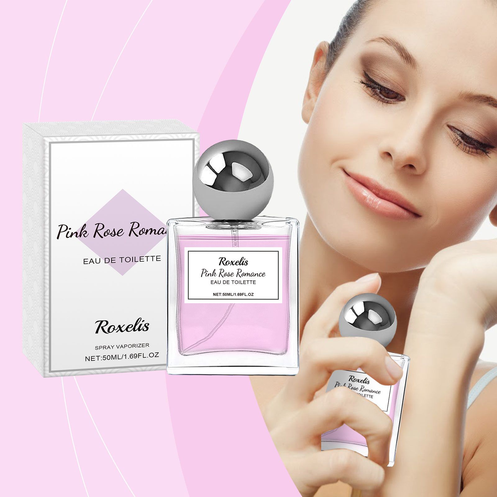 ROXELIS Pink Rose Personal Fragrance, 50 ml