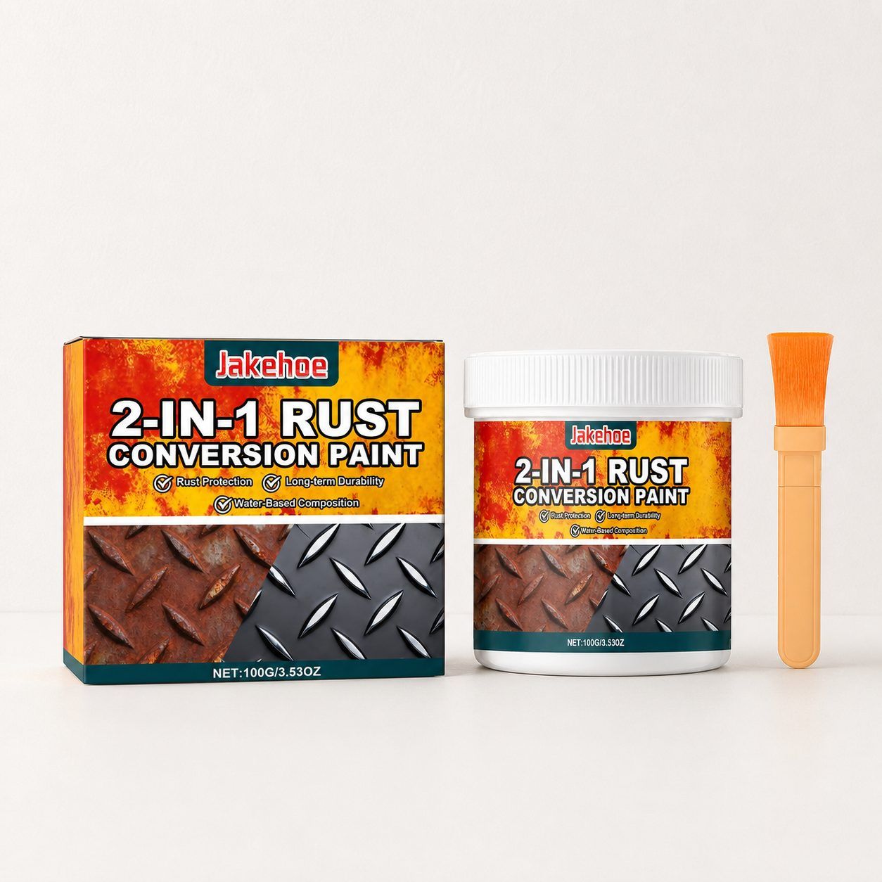 JAKEHOE Metal Rust Converter Primer Kit, 1 Piece Kit