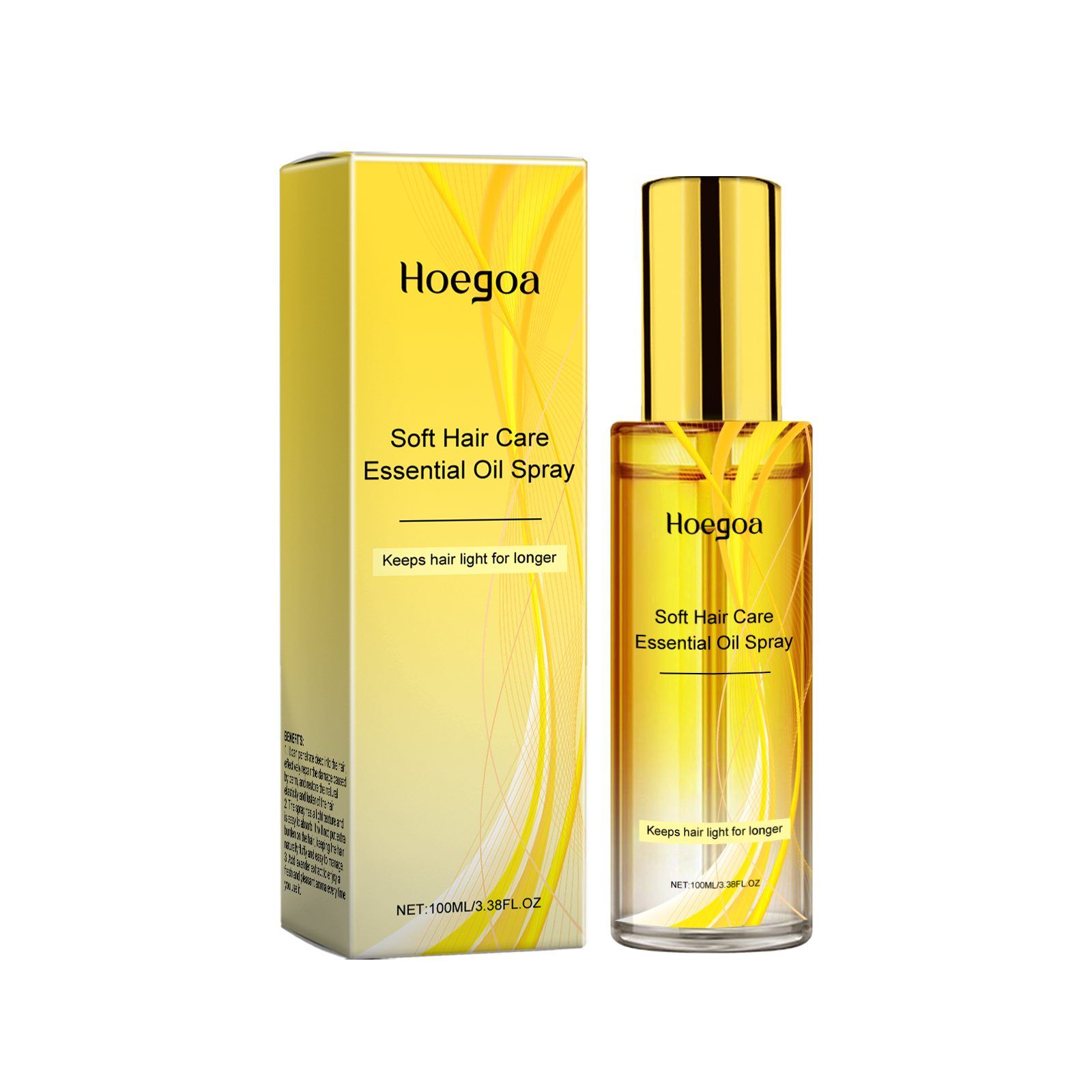 HOEGOA Calendula Hair Finishing Oil Spray, 100 ml