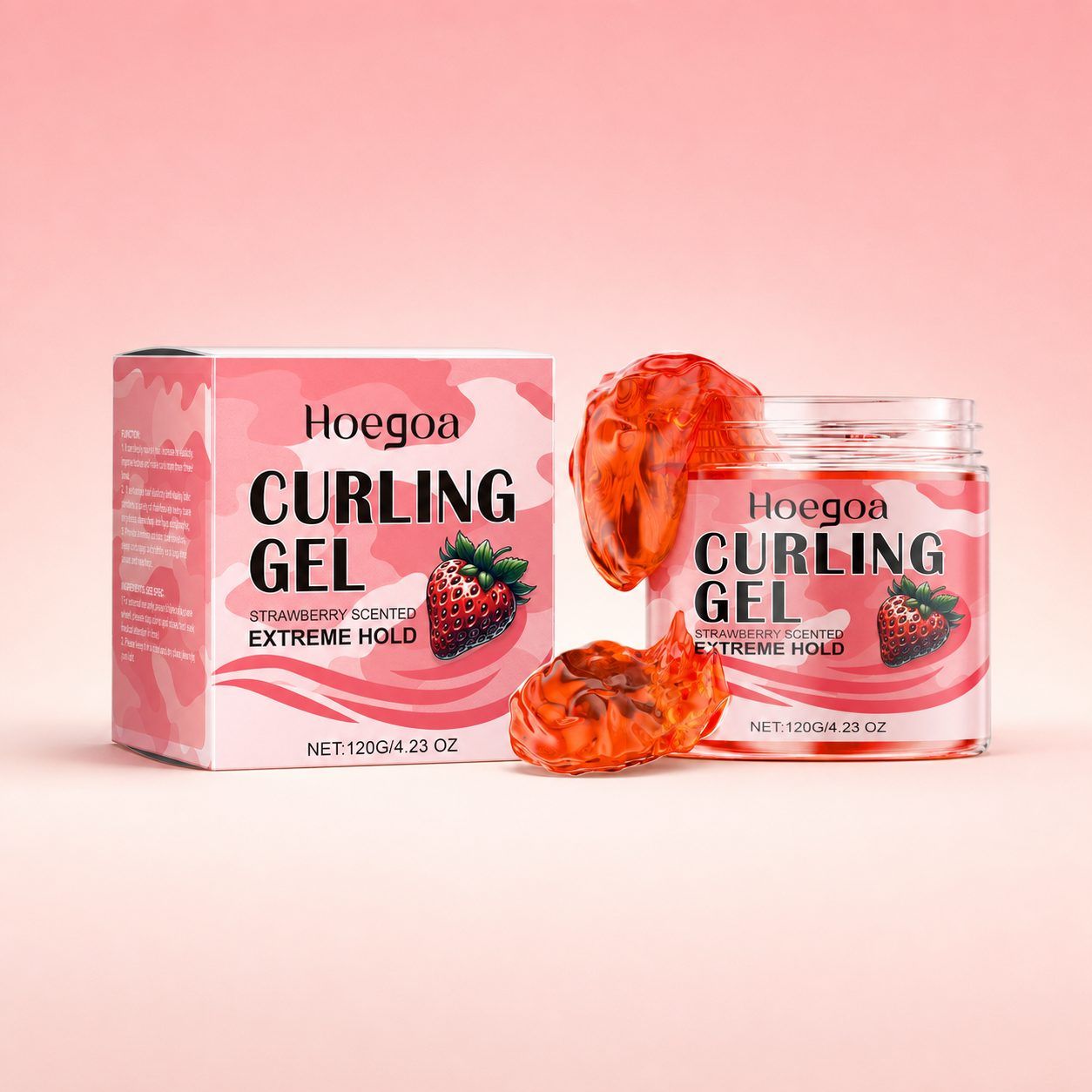 HOEGOA Strawberry Curl Styling Gel, 120 g