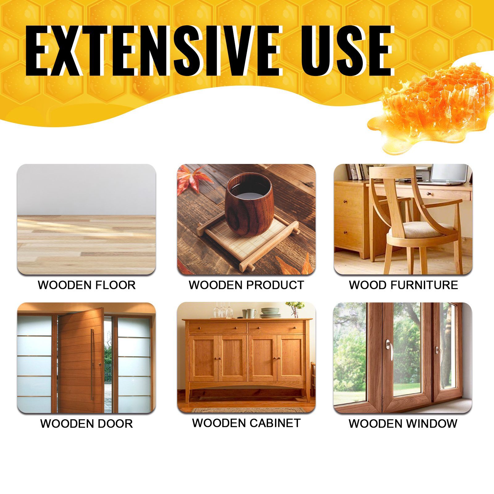 JAKEHOE Beeswax Wood Furniture Polish and Conditioner 100 mL with Sponge image 7