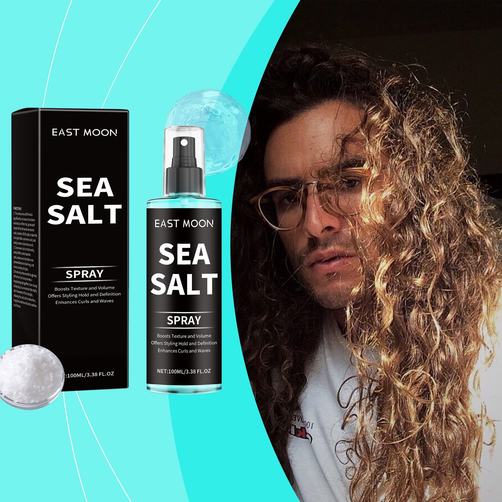 EAST MOON Sea Salt Curl Styling Spray, 100 ml image 6