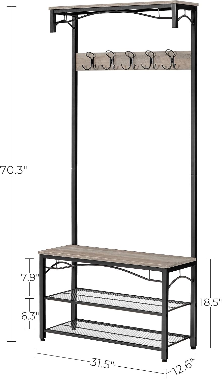 3-Tier Shoe Bench Rack, picture 4 of 4