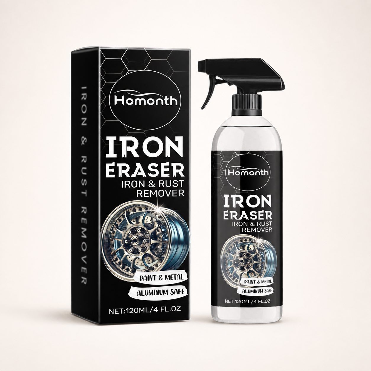 HOMONTH Automotive Rust Stain Cleaner, 120 ml / 1 Bottle