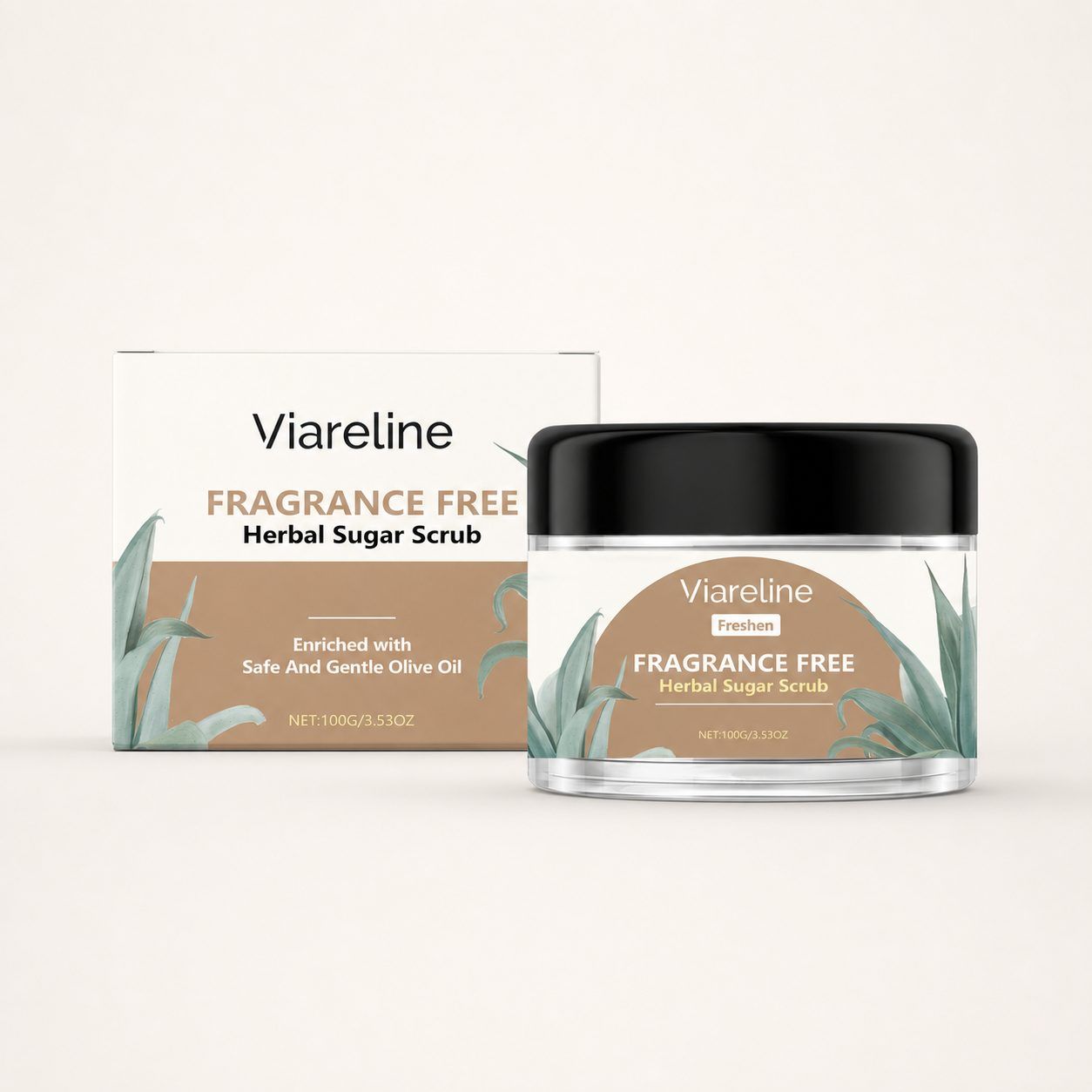 VIARELINE Herbal Body Scrub, 100 g