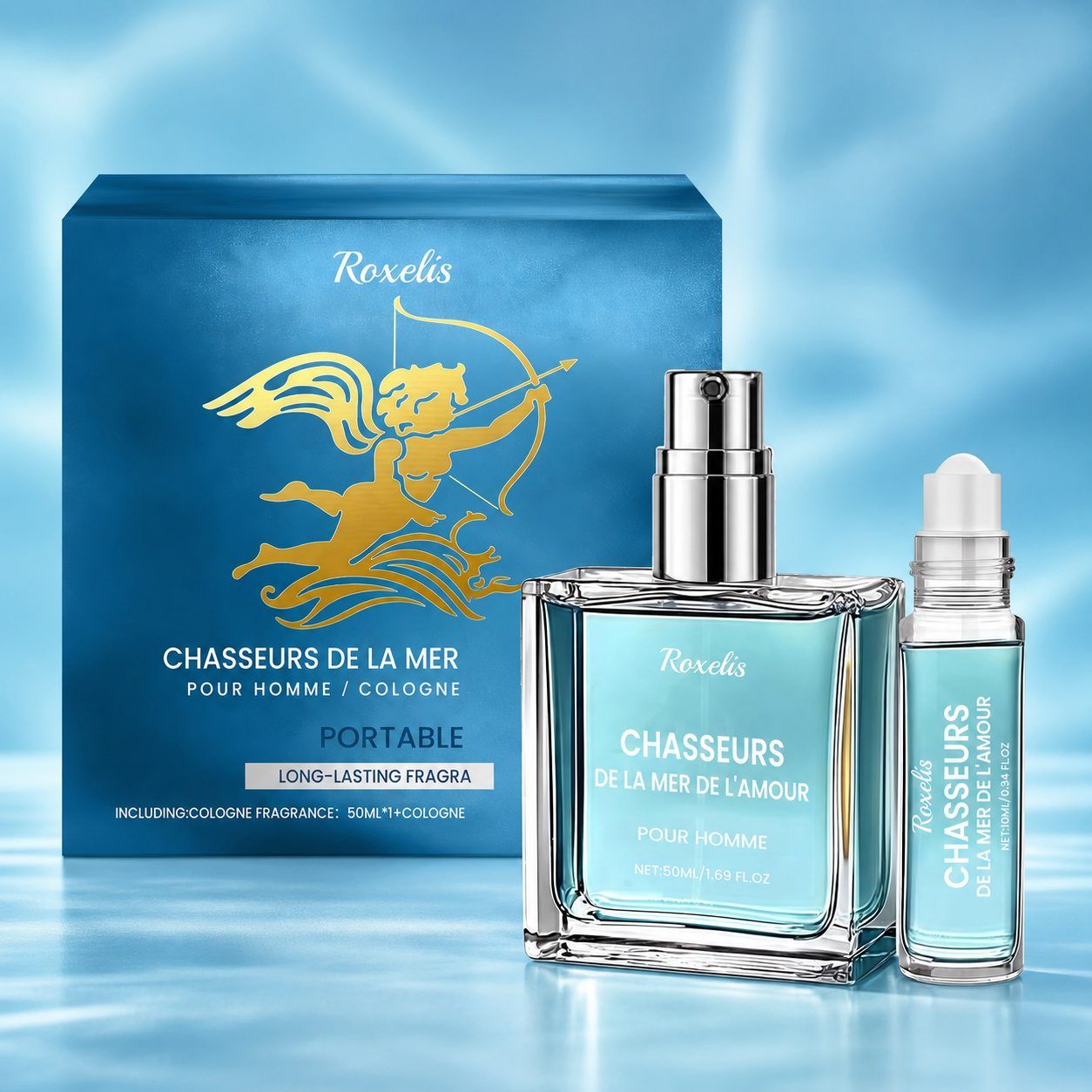 Coffret Cadeau Parfum Cologne ROXELIS Homme, 1 coffret