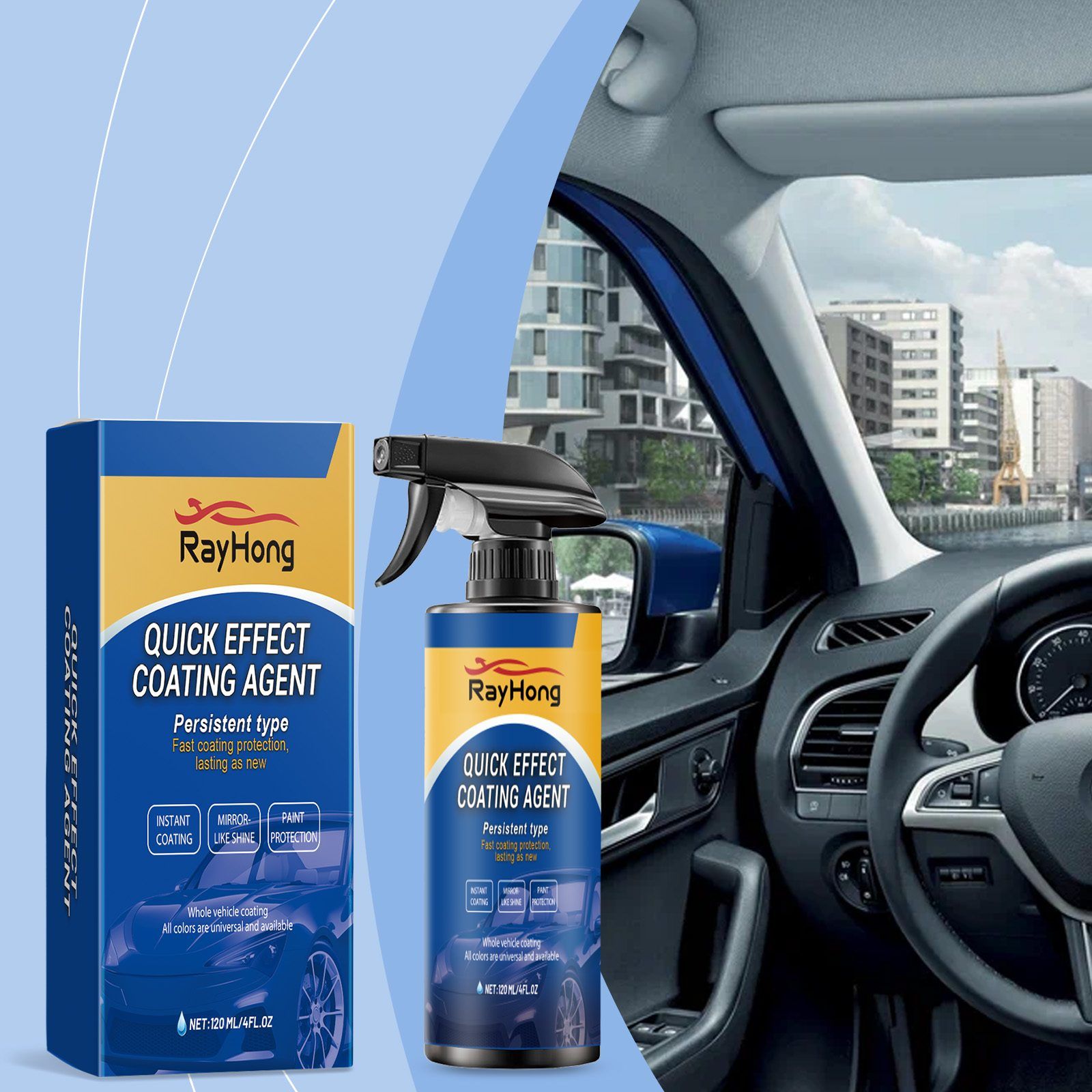 RAYHONG Automotive Coating Spray, 120 ml / 1 Bottle image 8